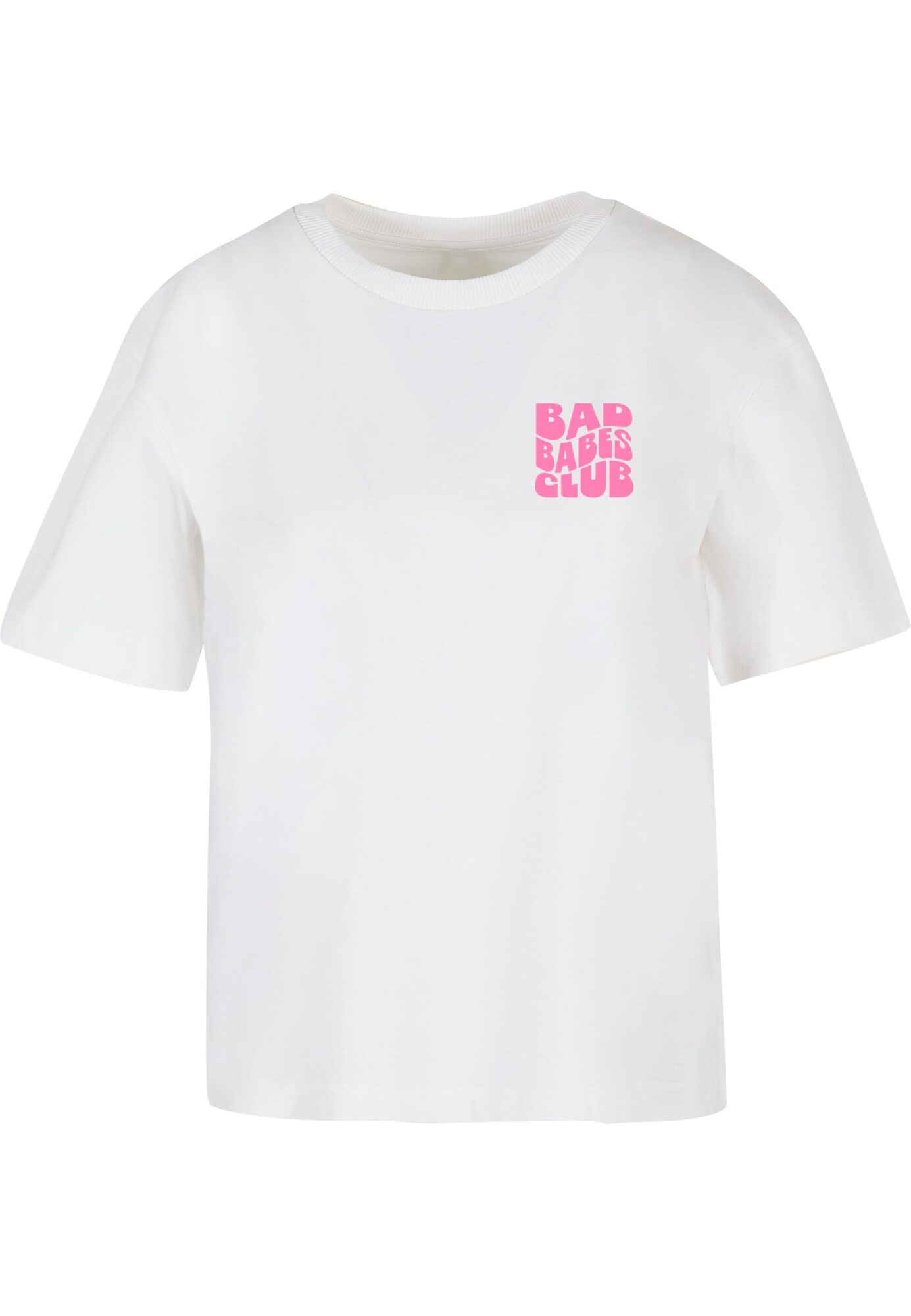 Mister Tee Tricou Bad Babes Club  gri / roz / roz / alb