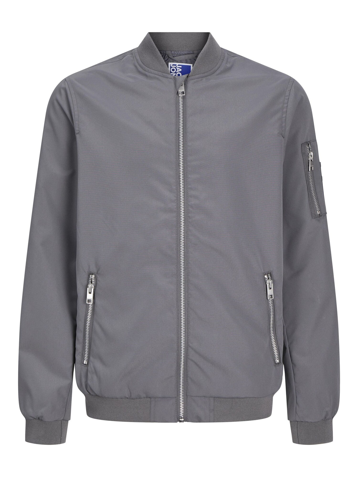 Jack & Jones Junior Geacă de primăvară-toamnă JJERush  gri bazalt
