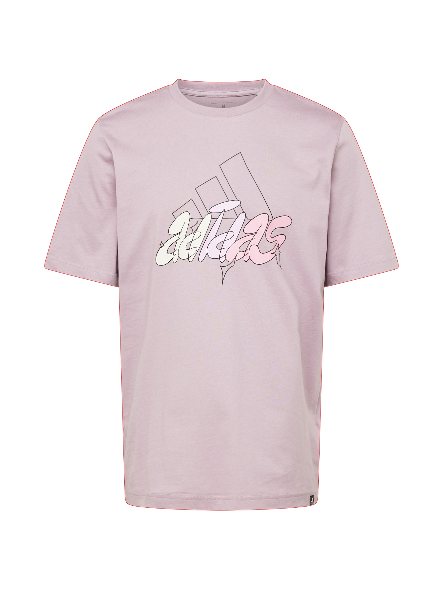 ADIDAS SPORTSWEAR Tricou funcțional  roz / negru / alb