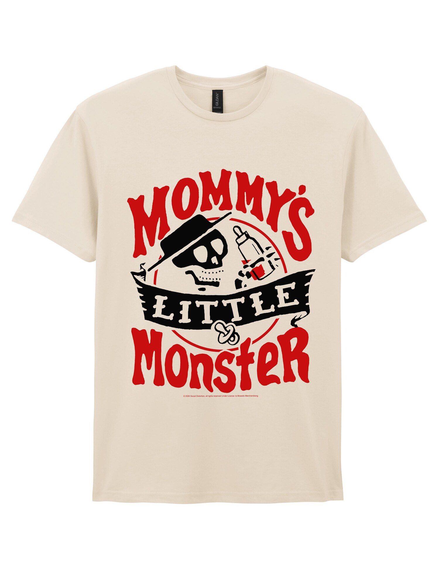 SOCIAL DISTORTION Camiseta 'Social Distortion Mommys Lil Monster T-Shirt' blanco natural – imagen 1