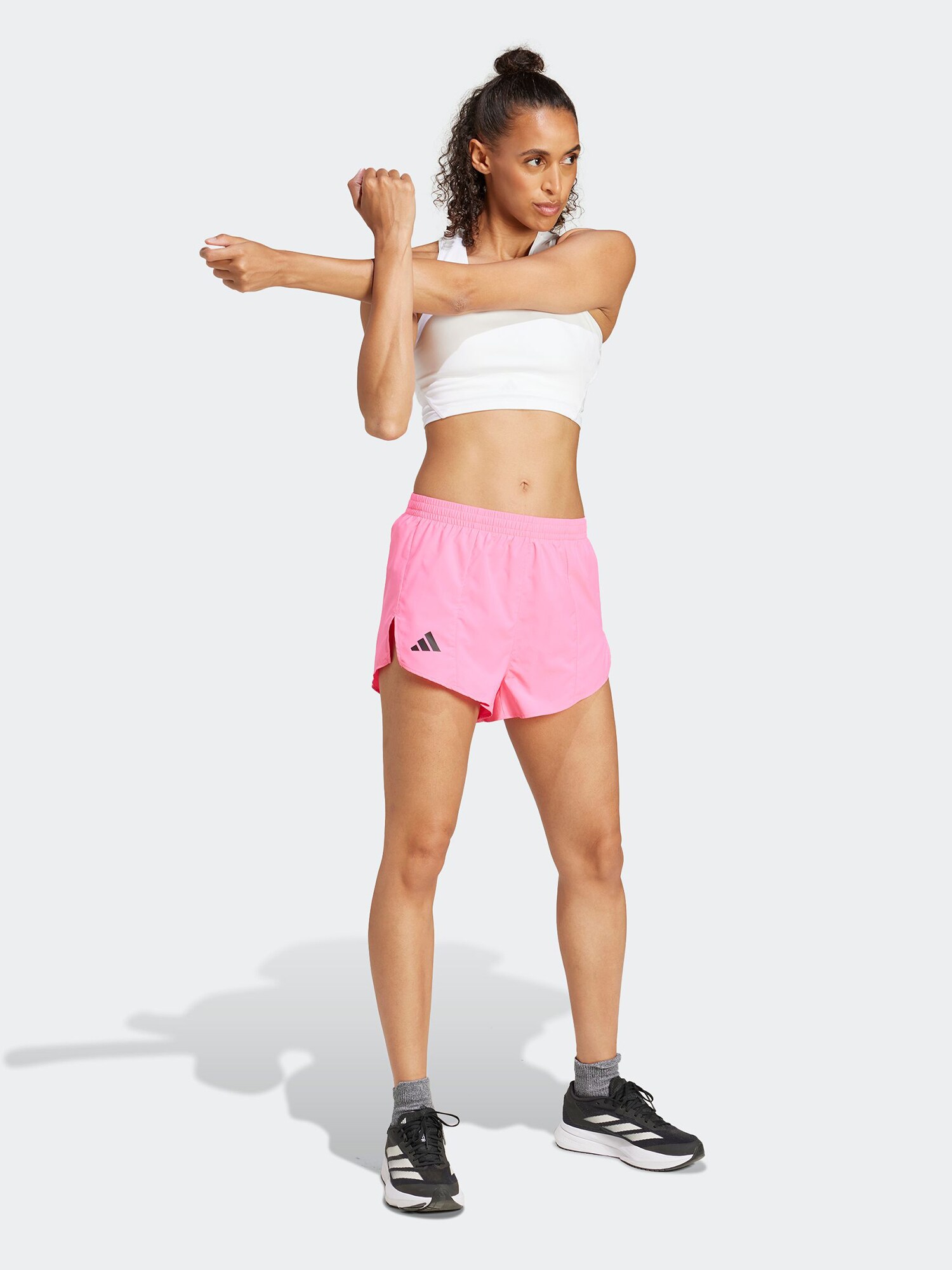ADIDAS PERFORMANCE Pantalón deportivo 'Adizero Essentials'  rosa claro / negro – imagen 4
