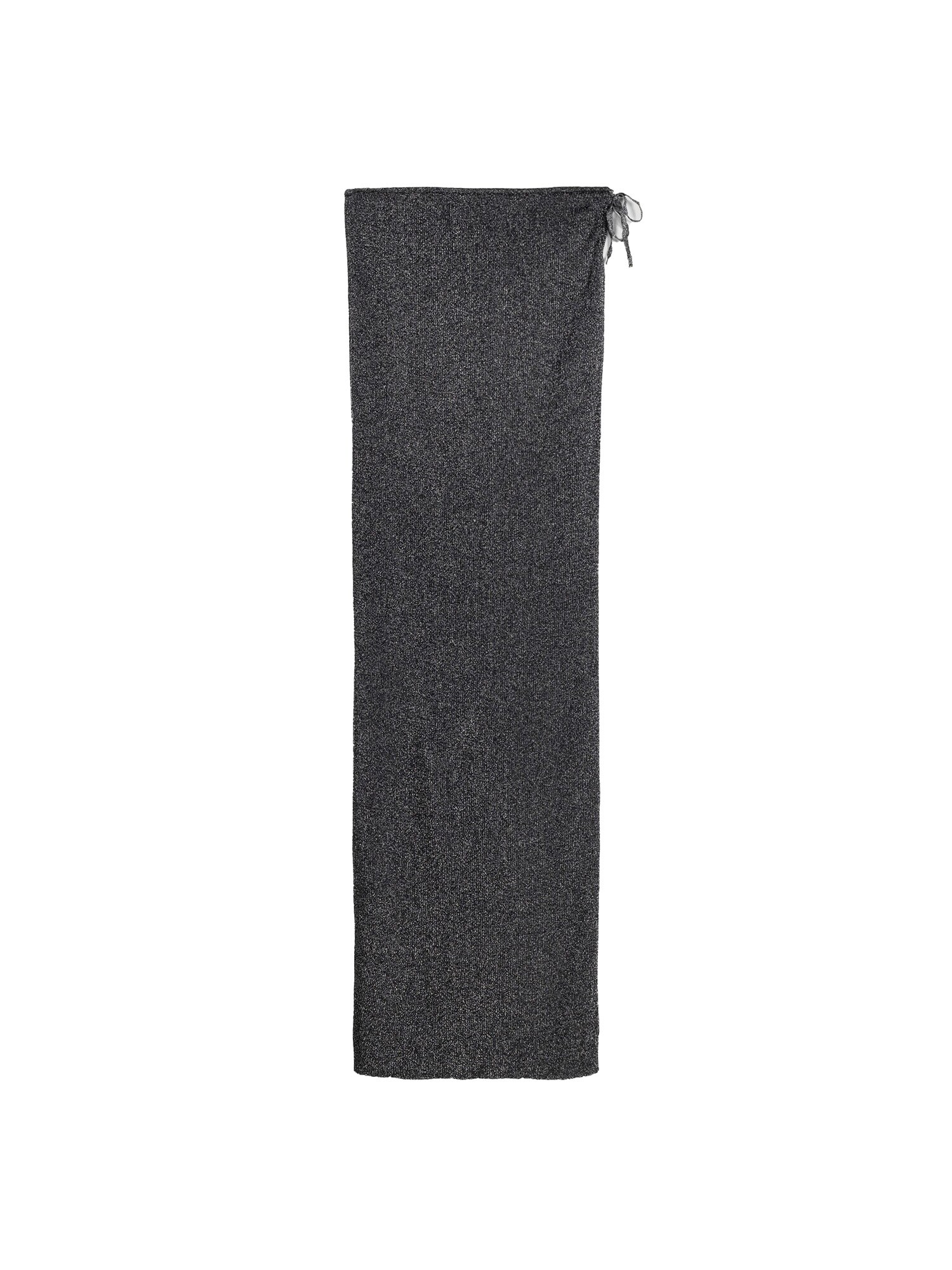 Bershka Sukňa  striebornosivá / čierna