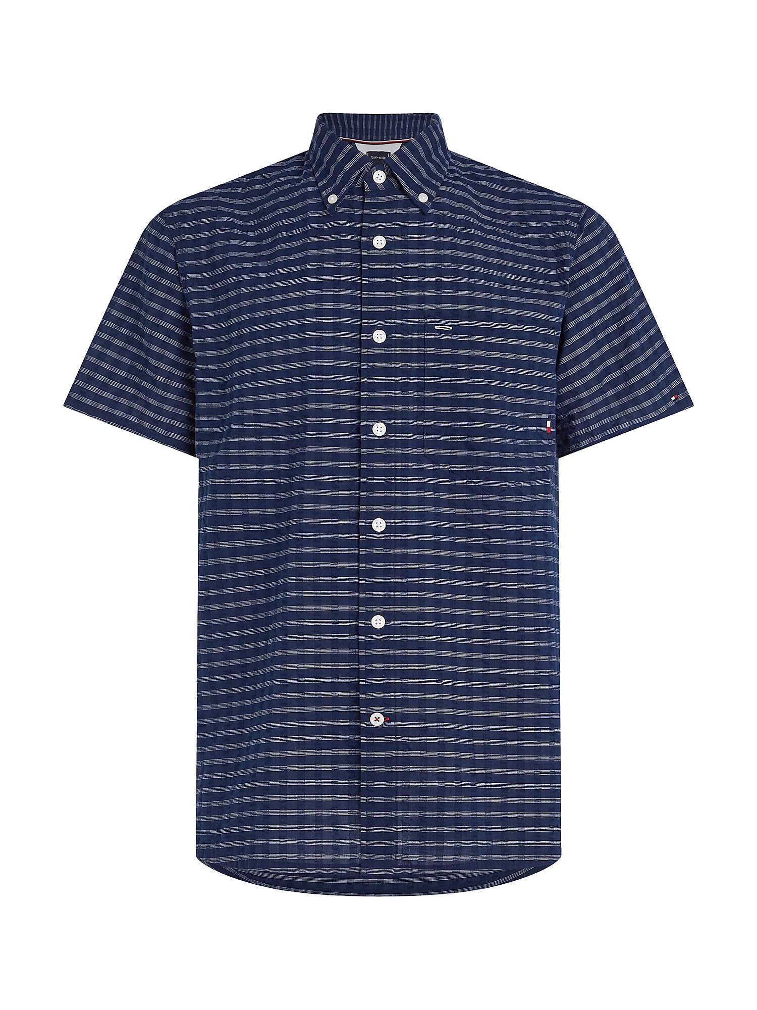 TOMMY HILFIGER Риза  синьо / нейви синьо
