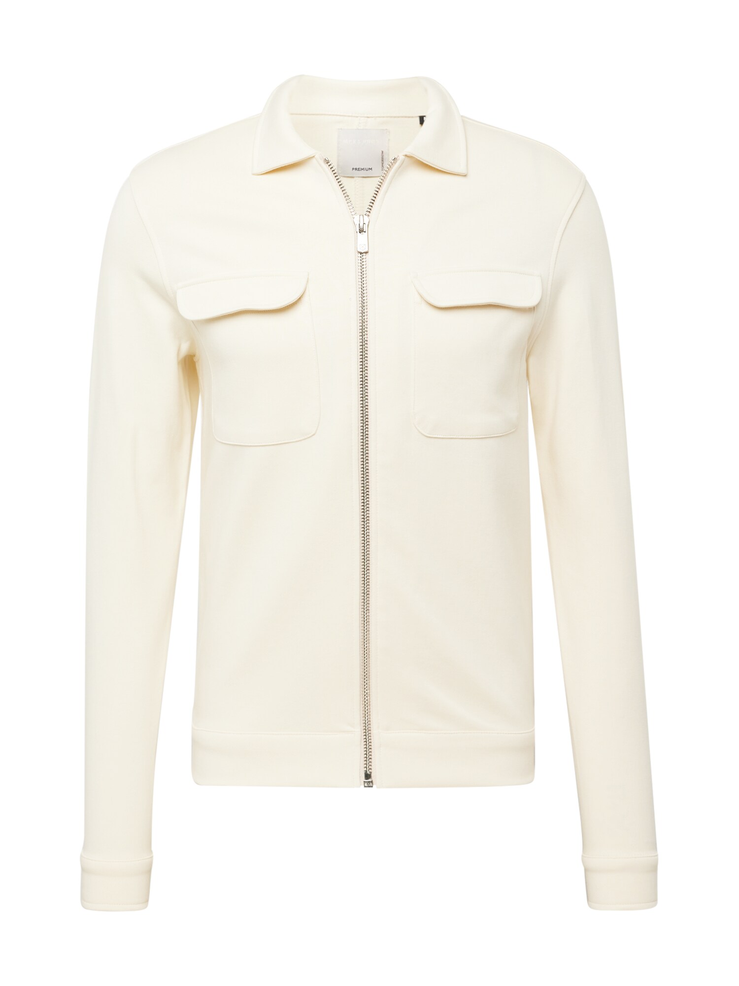 JACK & JONES Tepláková bunda 'CRAIG'  krémová
