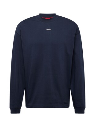 HUGO Sweatshirt ‘Daposo’ Navy / Wit