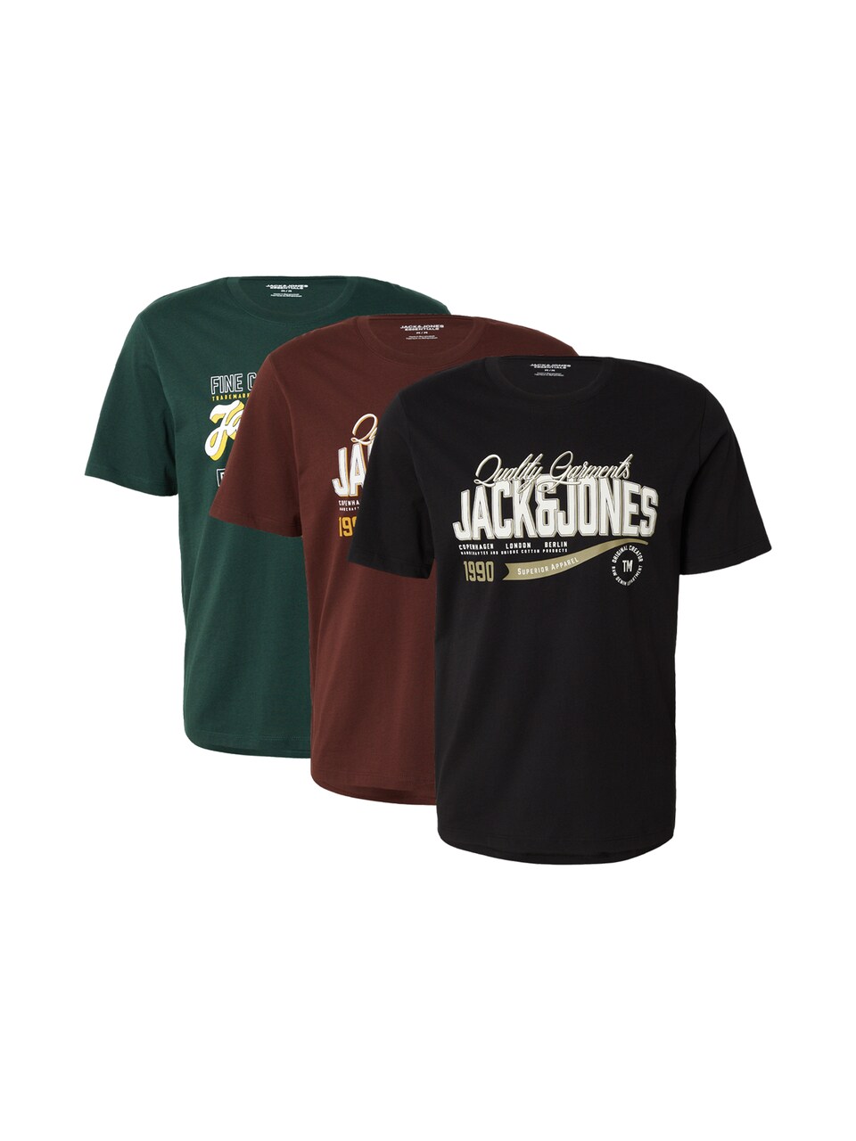 T-shirt brun / mörkgrön / svart