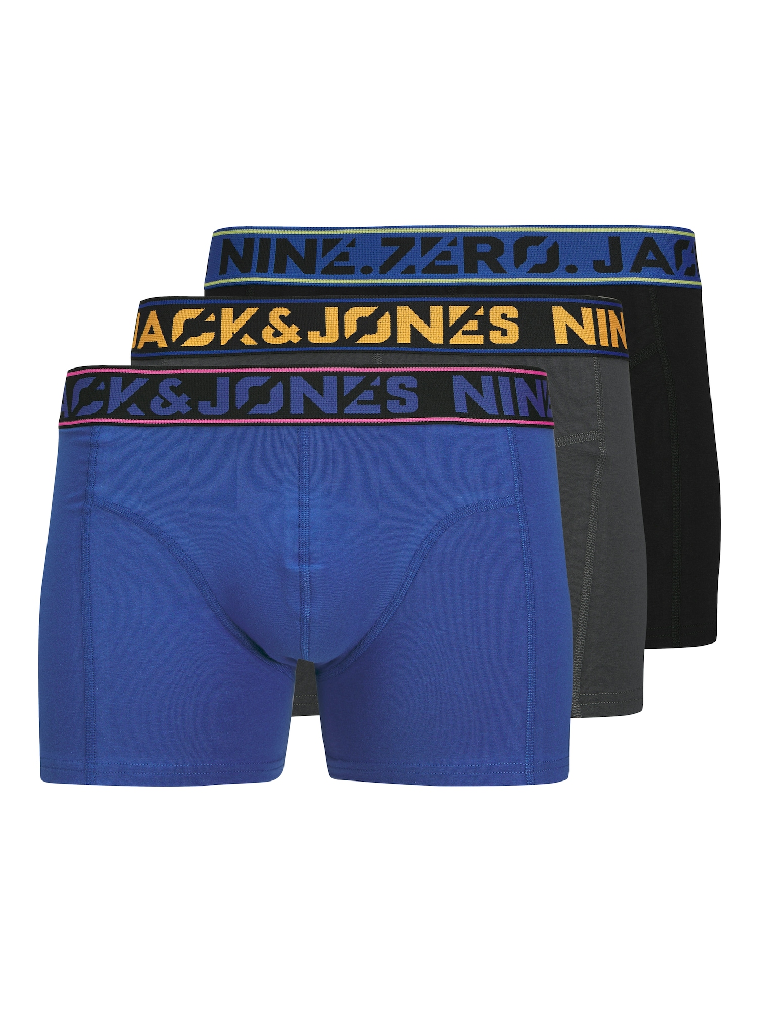 JACK & JONES Boxeri JACNine.Zero  albastru regal / galben / pământiu / negru