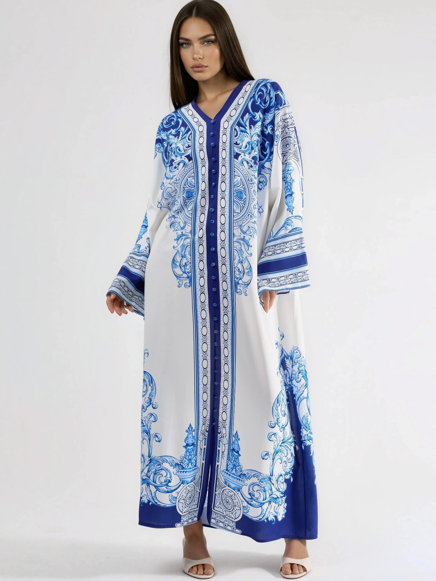 MSN Collection Abito  blu / navy / bianco