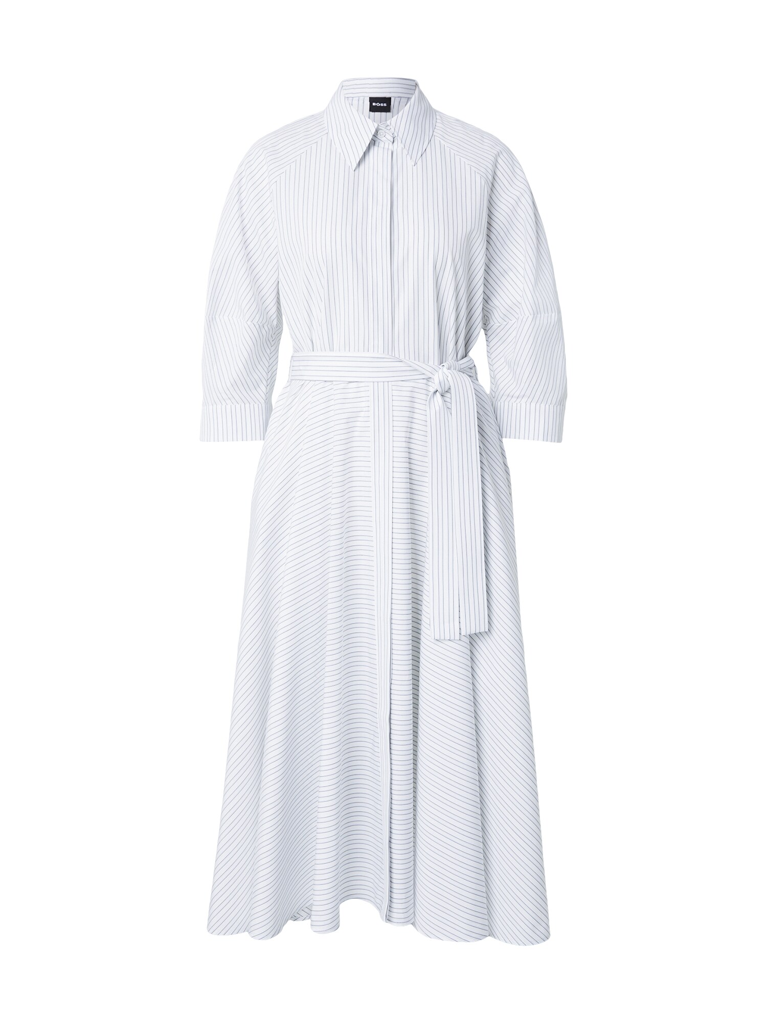 BOSS Vestido camisero 'Debeca'  lila oscuro / blanco