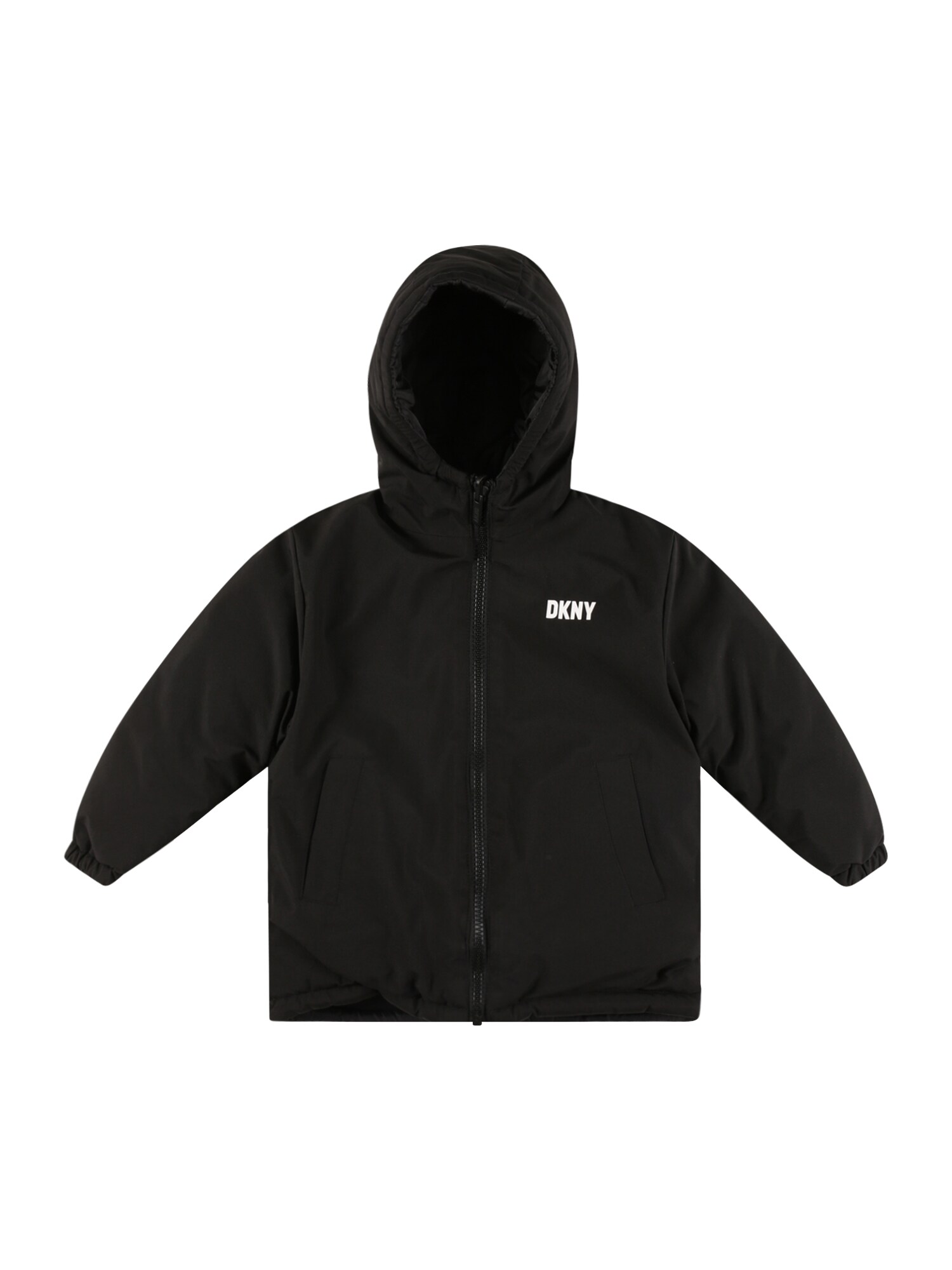 DKNY Prechodná bunda  čierna / biela