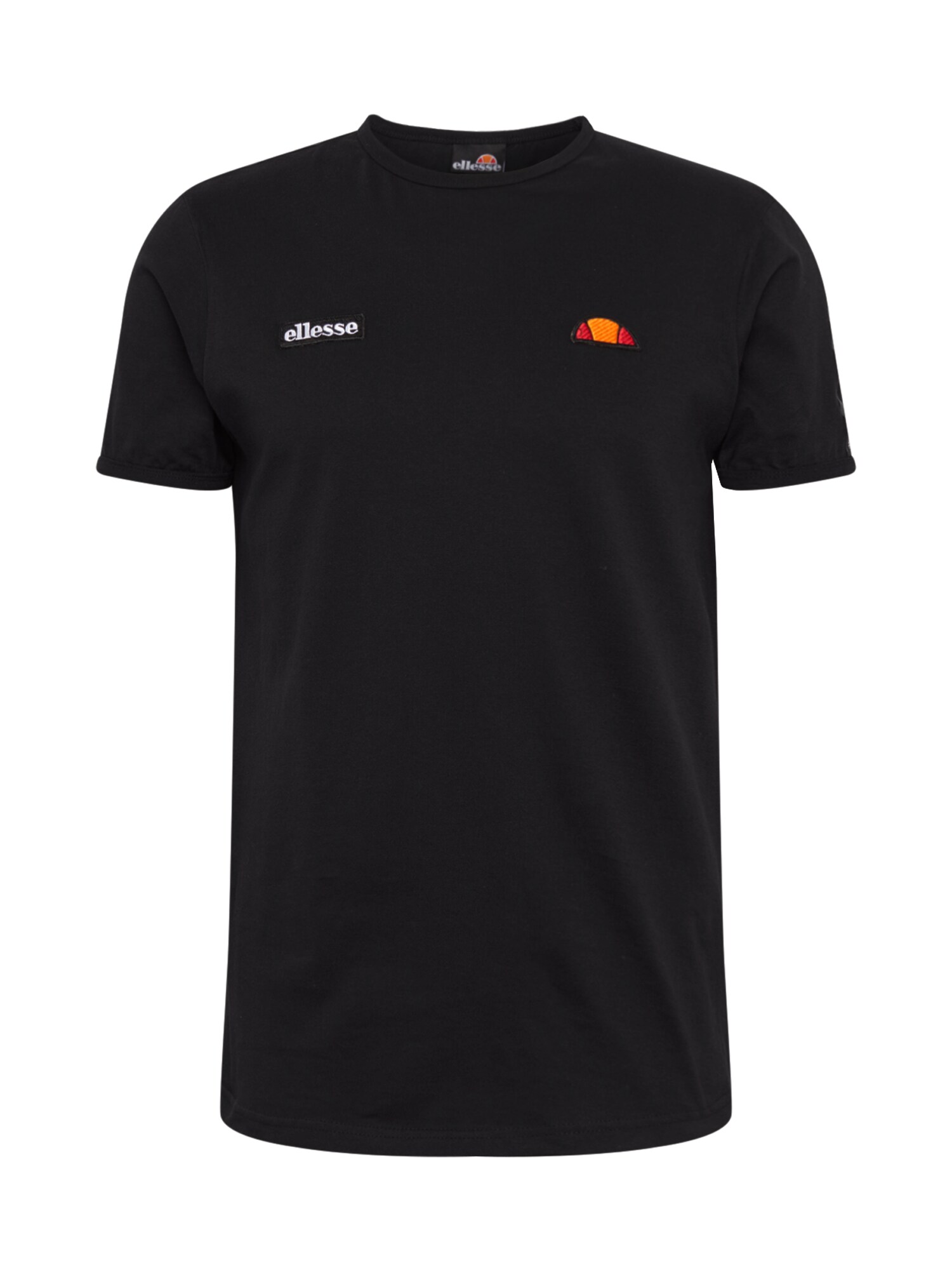 ELLESSE Marškinėliai 'FEDORA'  juoda / tamsiai mėlyna jūros spalva / oranžinė / šviesiai raudona / balta