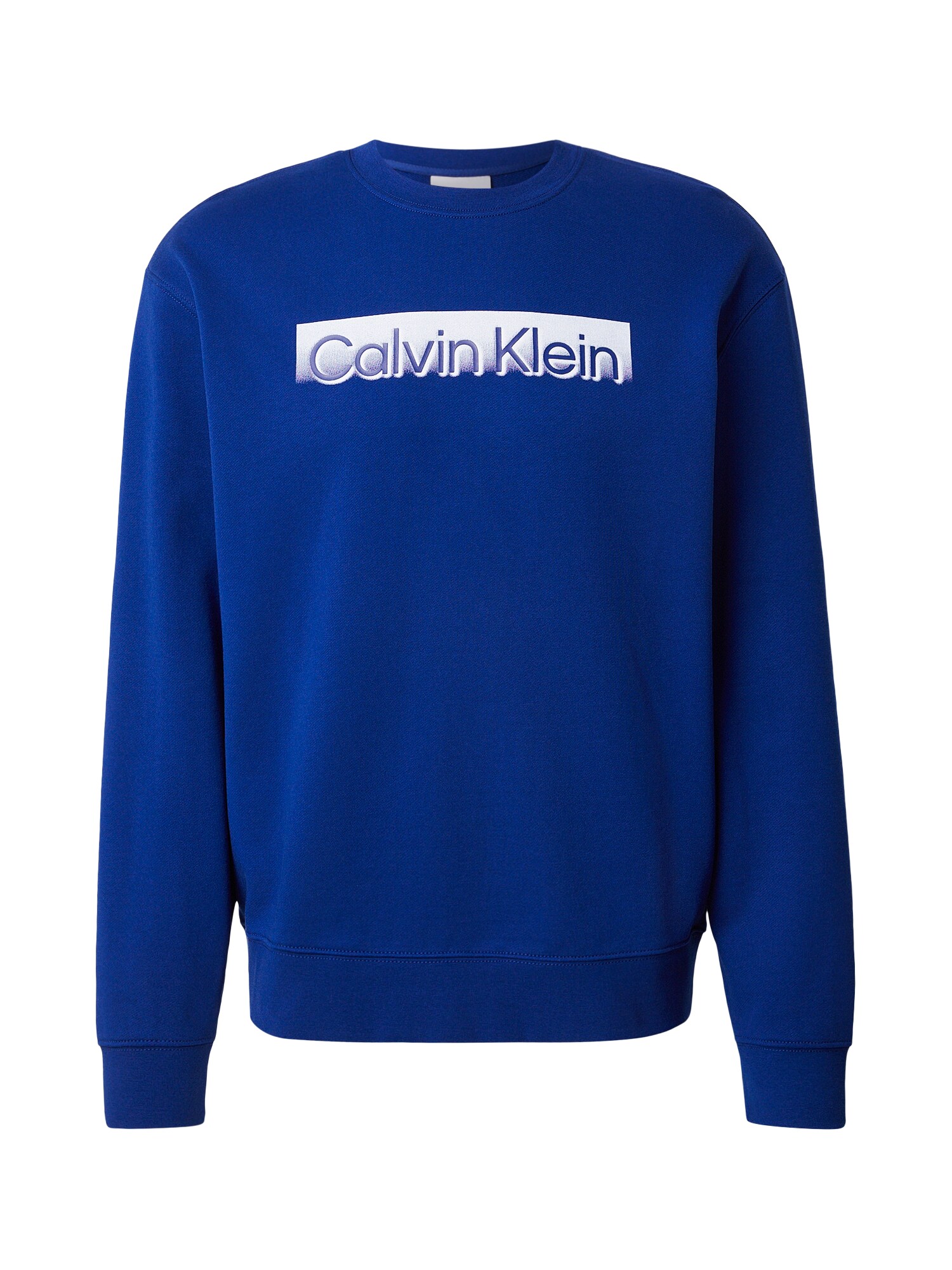 Calvin Klein Bluză de molton  albastru / alb