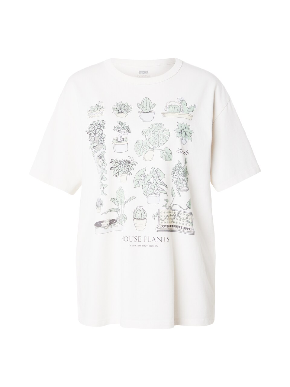 T-shirt 'GR TABOR' pastellgrön / svart