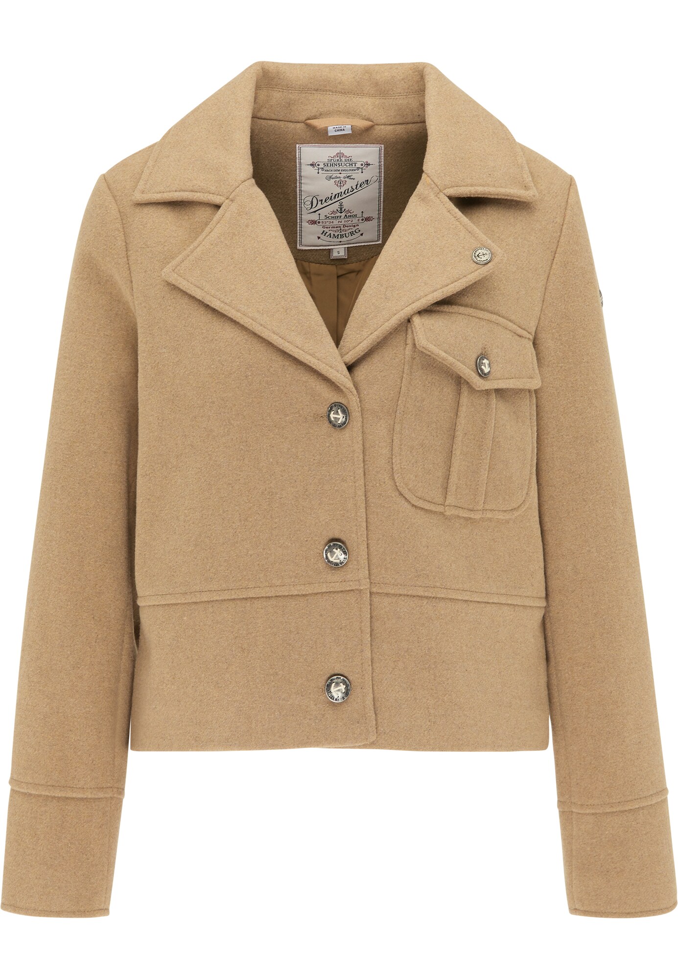 DreiMaster Vintage Blazer švarkas  marga smėlio spalva