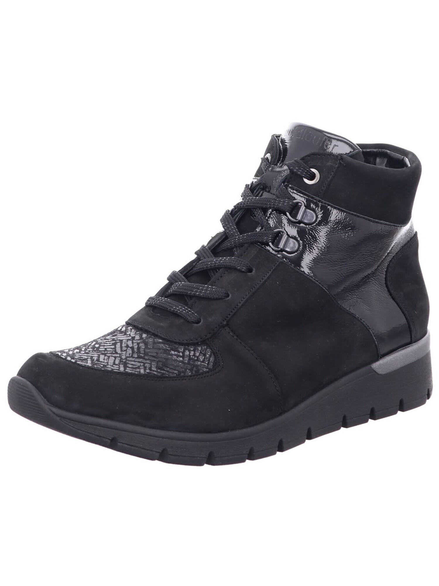 WaldlÄUfer Boots 'Stiefel Damen 626K82-300 001 Echtleder In Schwarz' Zwart