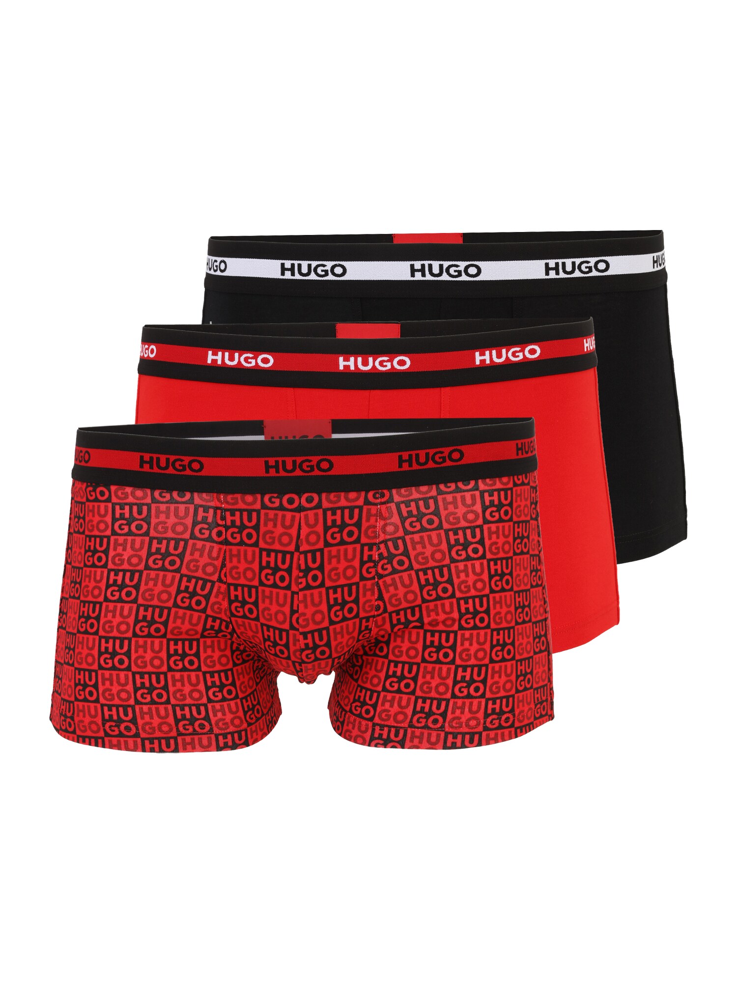 HUGO Boxeri PLANET  roșu / negru / alb