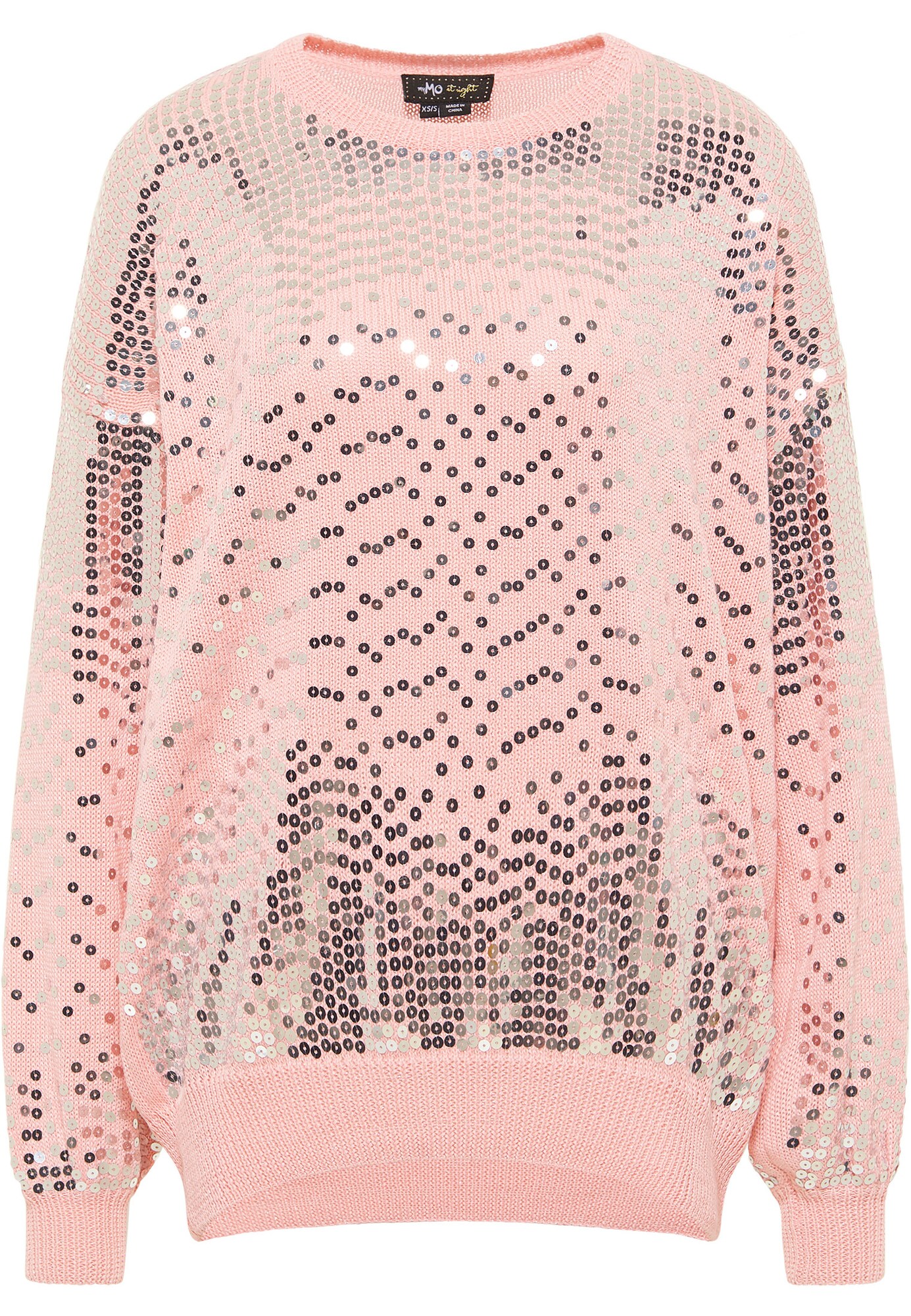 myMo at night Pullover  cinzento-prateado / rosa claro