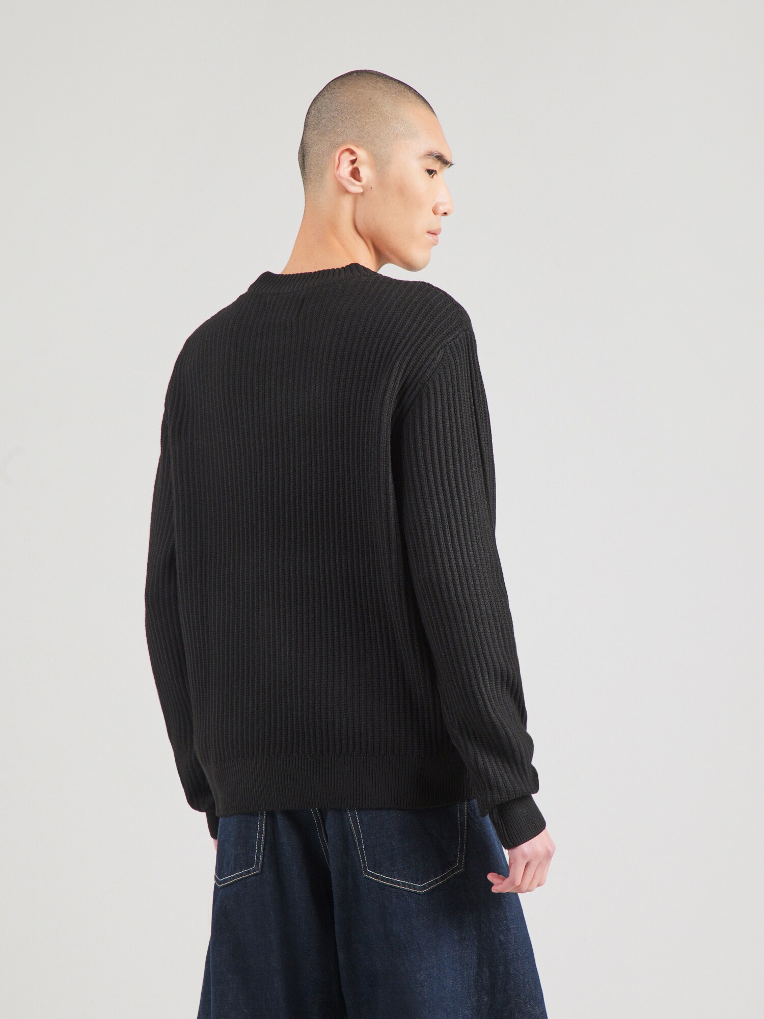 JACK & JONES Sveter 'JCOGRID'  čierna (obrázok 4)