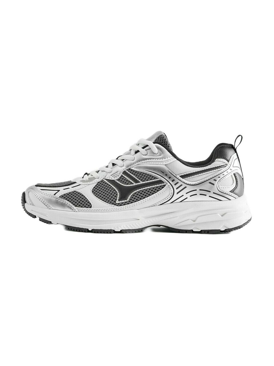 Låg sneaker grå / svart / silver