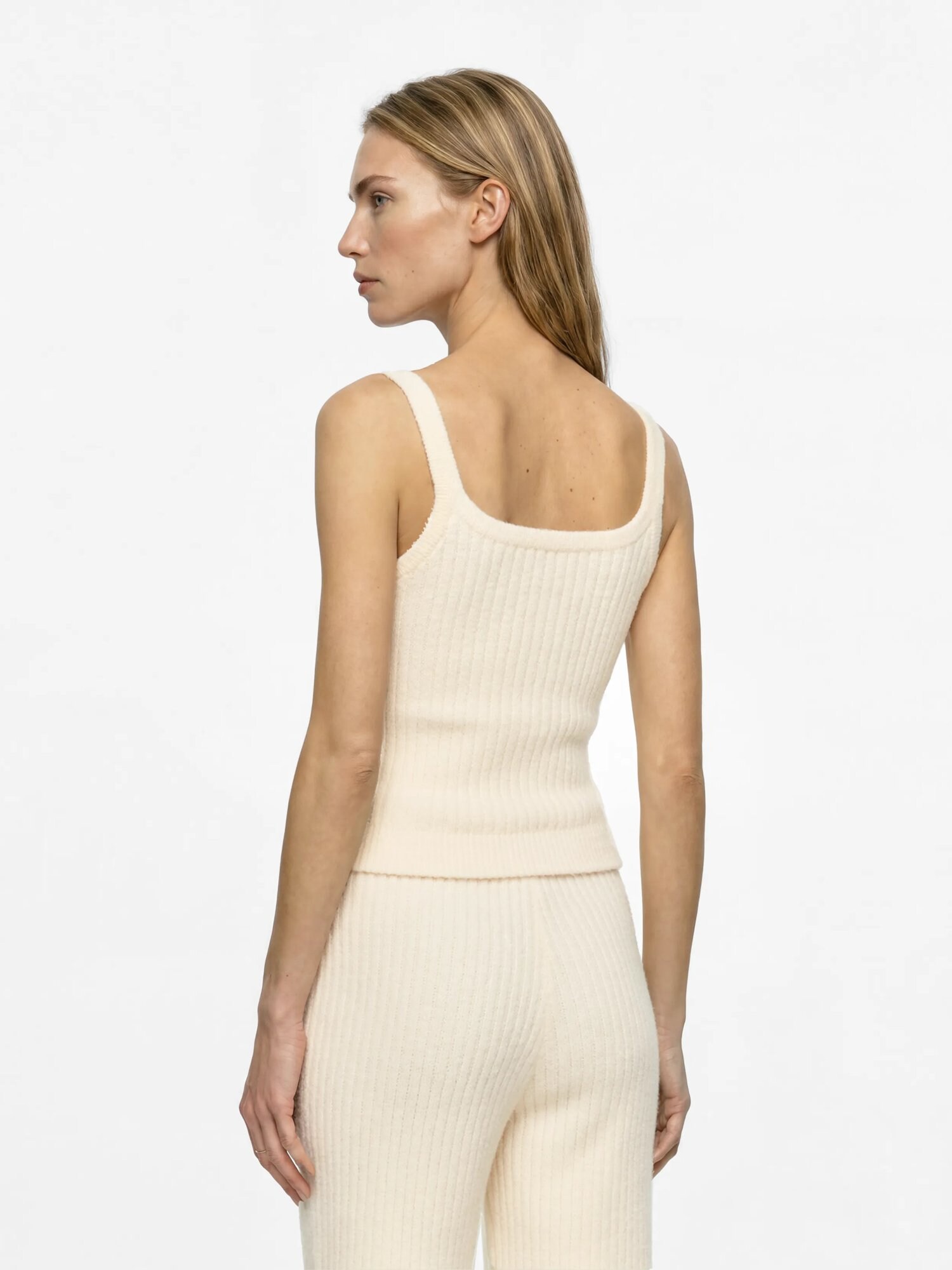 Karl Lagerfeld Top de punto  crema – imagen 4