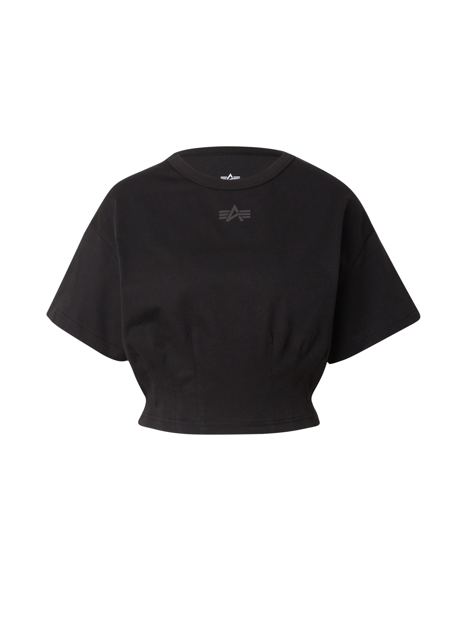 ALPHA INDUSTRIES Tricou  gri închis / negru