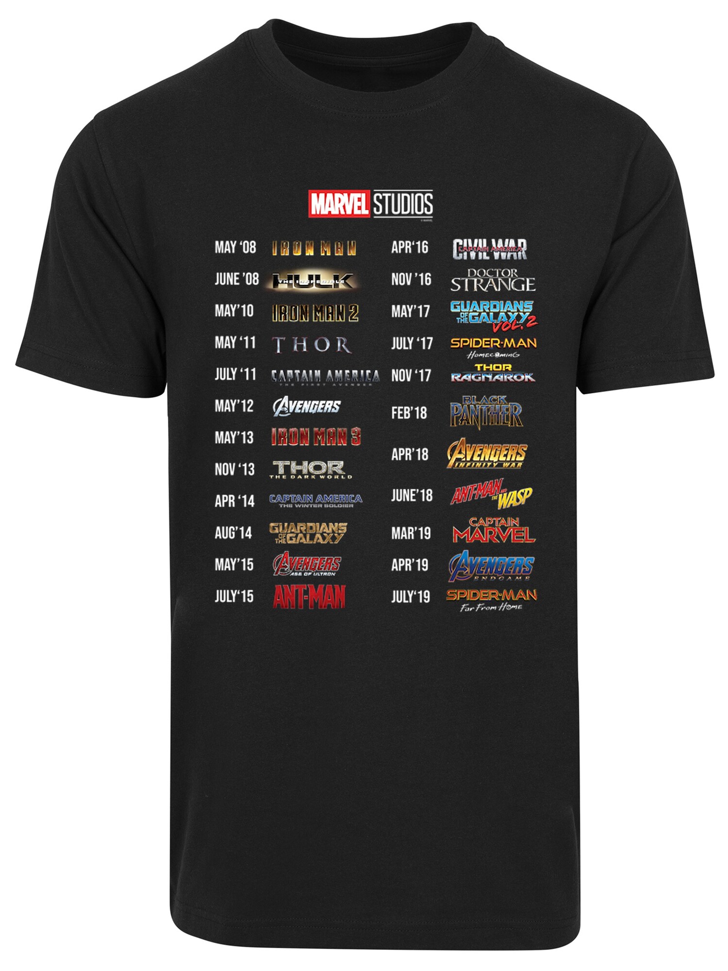 Thumbnail - F4NT4STIC T-Shirt Marvel Studios 10 Years Of Movies