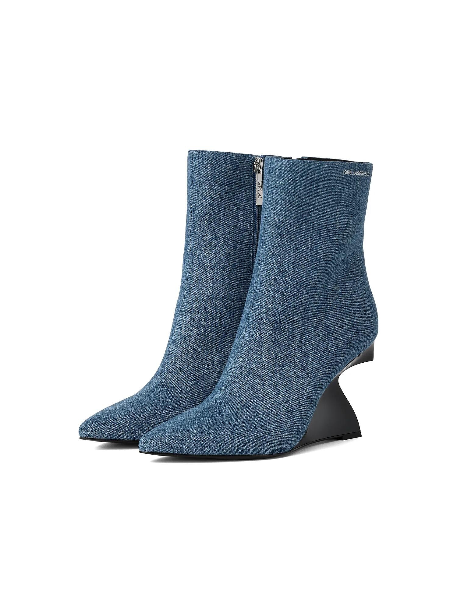 Karl Lagerfeld Čižmy 'WAVERELY'  modrá denim