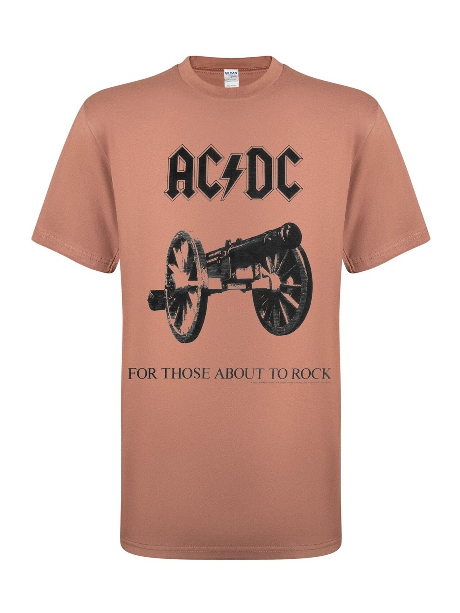 T-shirt 'AC/DC For Those about to rock Brown mens t-shirt'