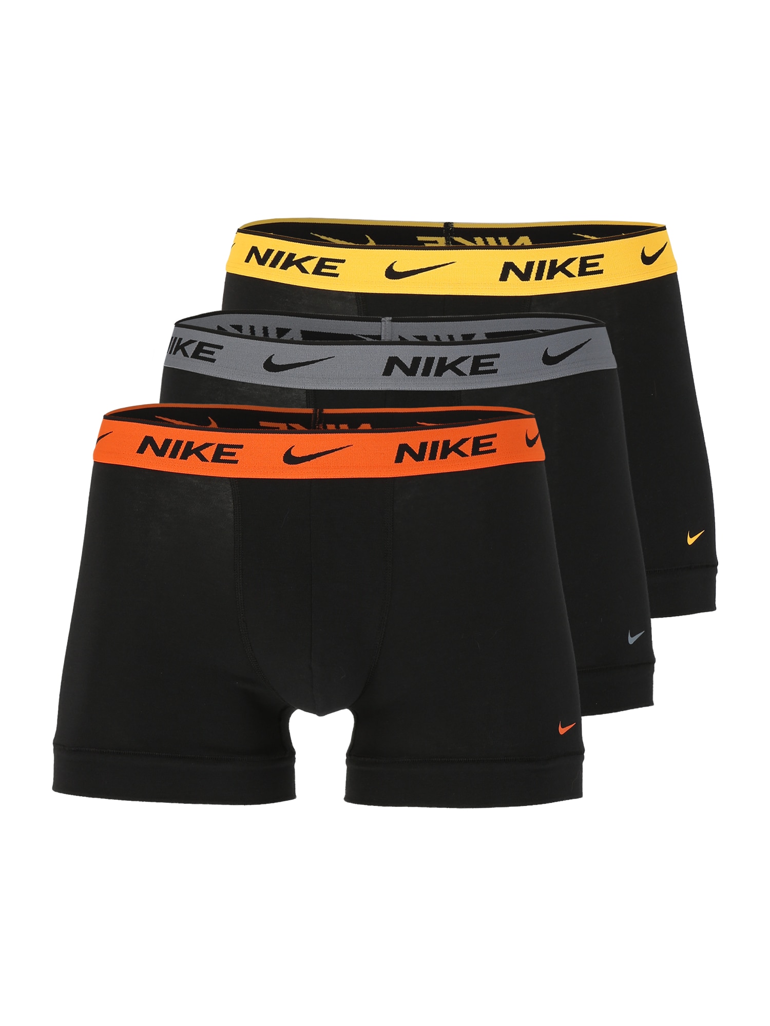NIKE Sport alsónadrágok  sötétsárga / szürke / sötét narancssárga / fekete