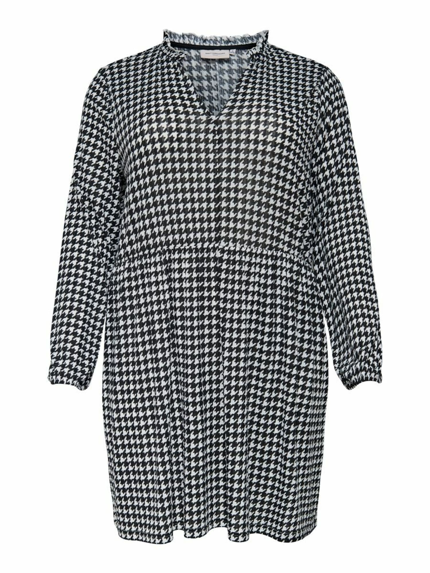 ONLY Carmakoma Suknelė  juoda / balta
