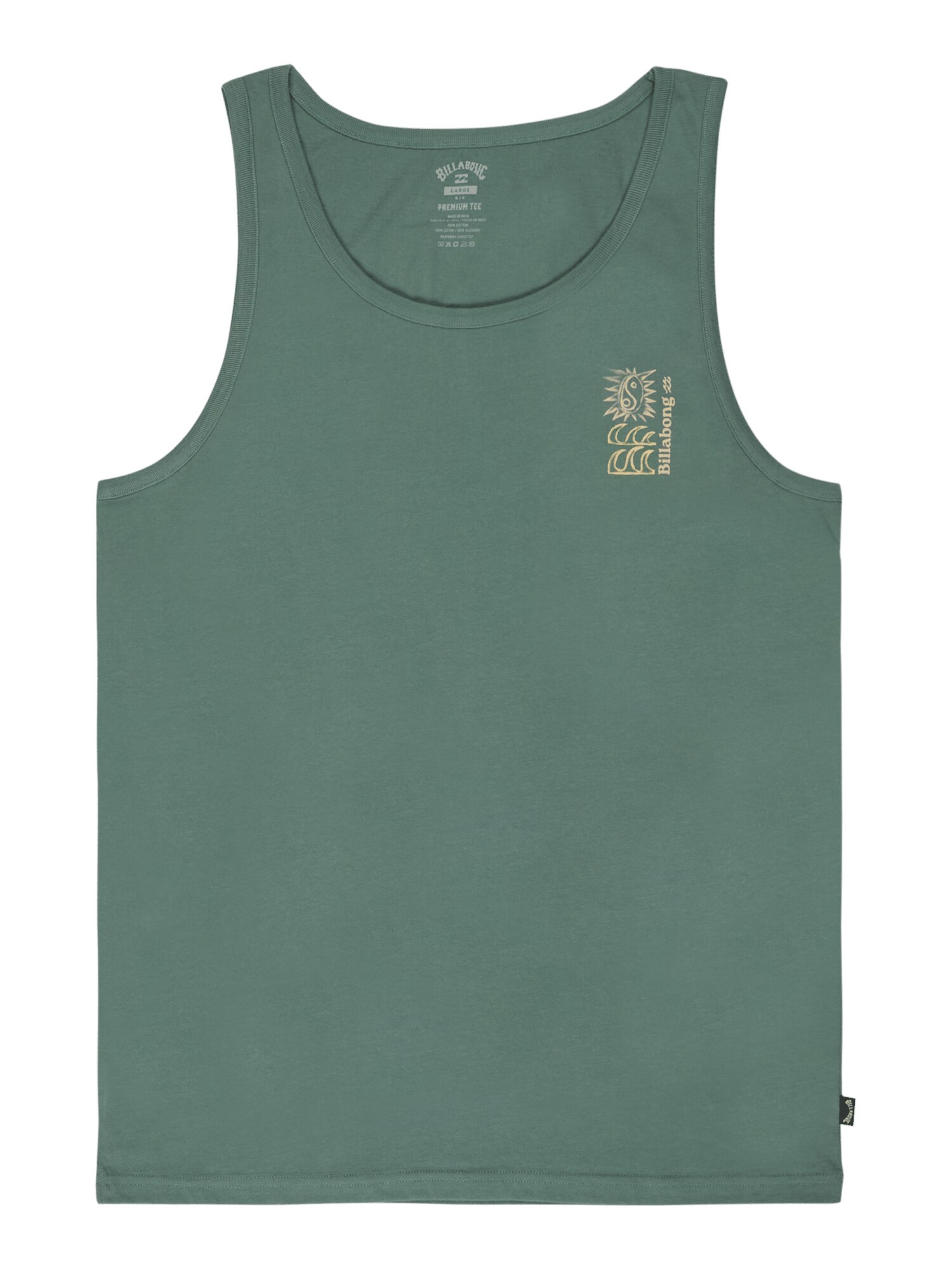 BILLABONG Tricou 'Feeling'  galben / verde stuf / portocaliu caisă / portocaliu piersică