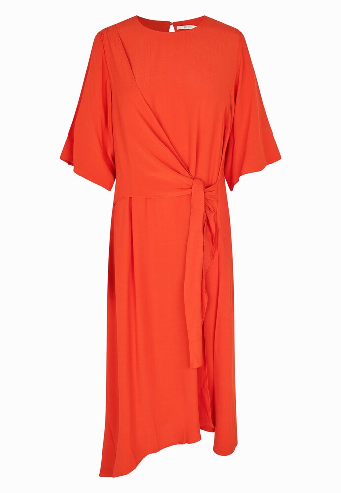 SECOND FEMALE Kleid 'Elvas' Damen Größe 36 orangerot Winterkleid
