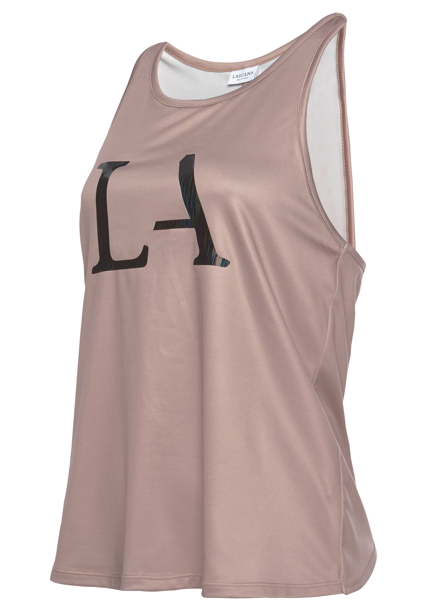 LASCANA ACTIVE Sport top  sötét bézs / fekete termék 2. képe