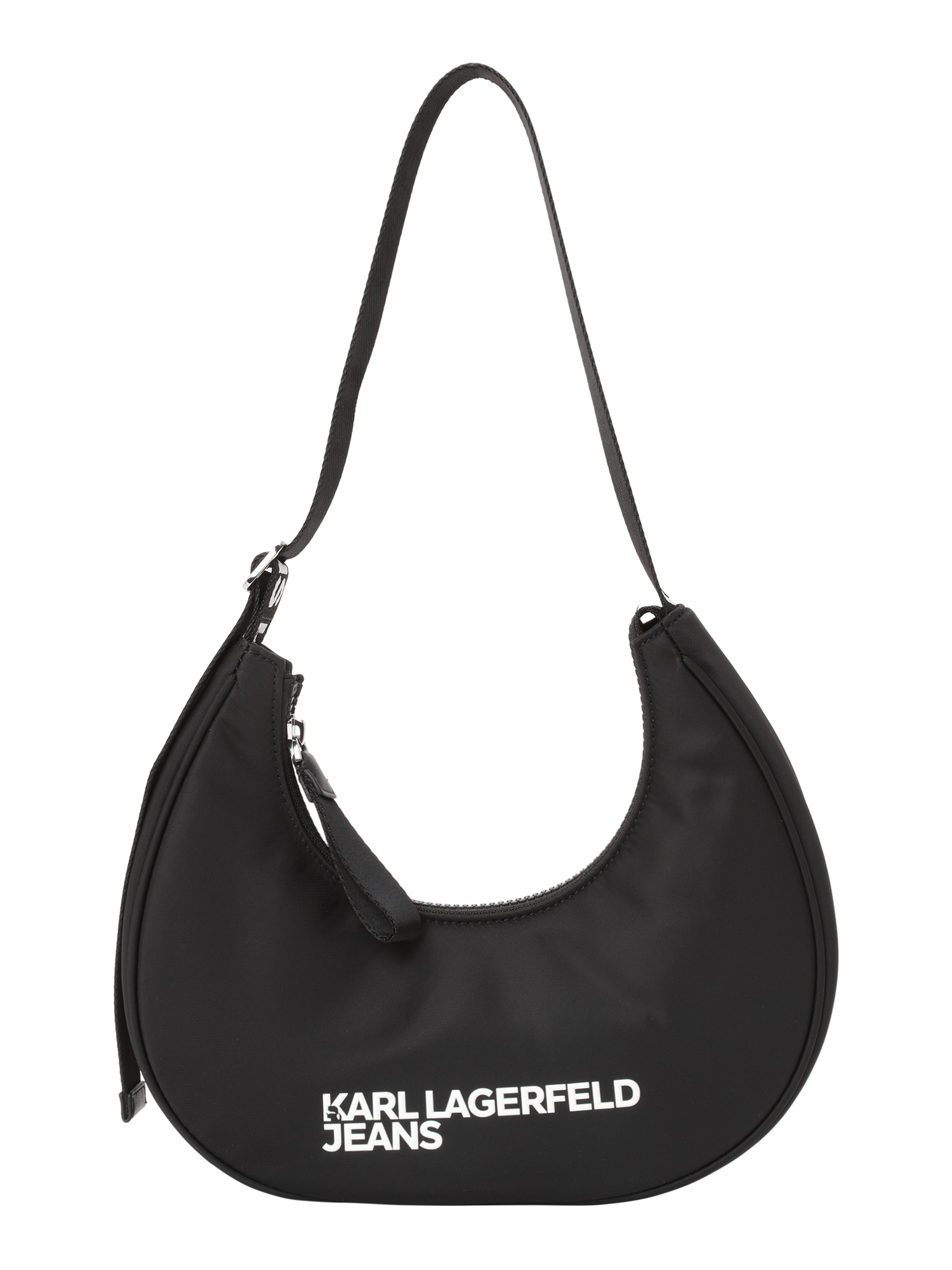 KARL LAGERFELD JEANS Válltáskák 'ESSENTIAL'  fekete / fehér akciós termékkép 1