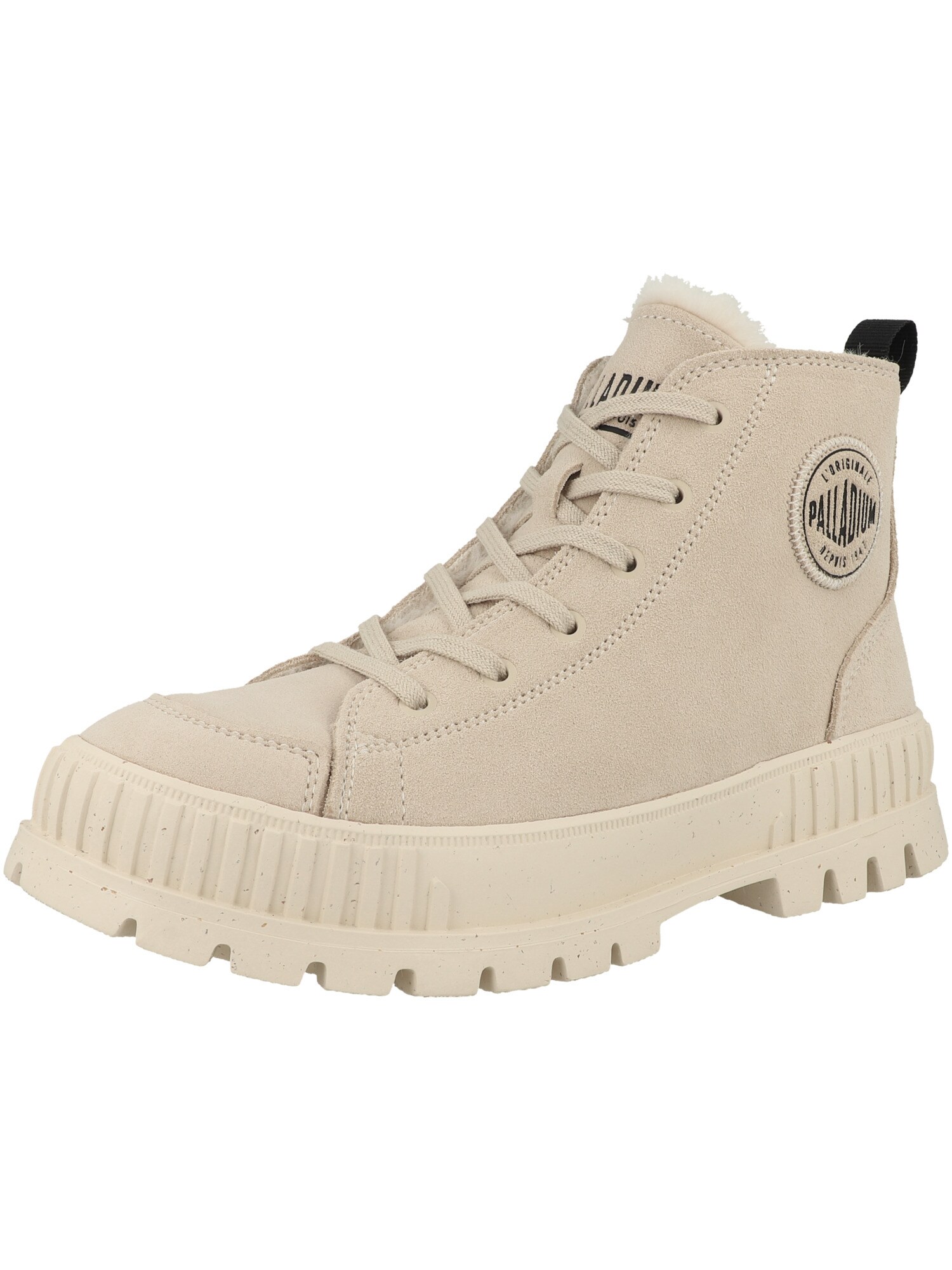 Palladium Bocanci cu șireturi Pallashock  bej deschis