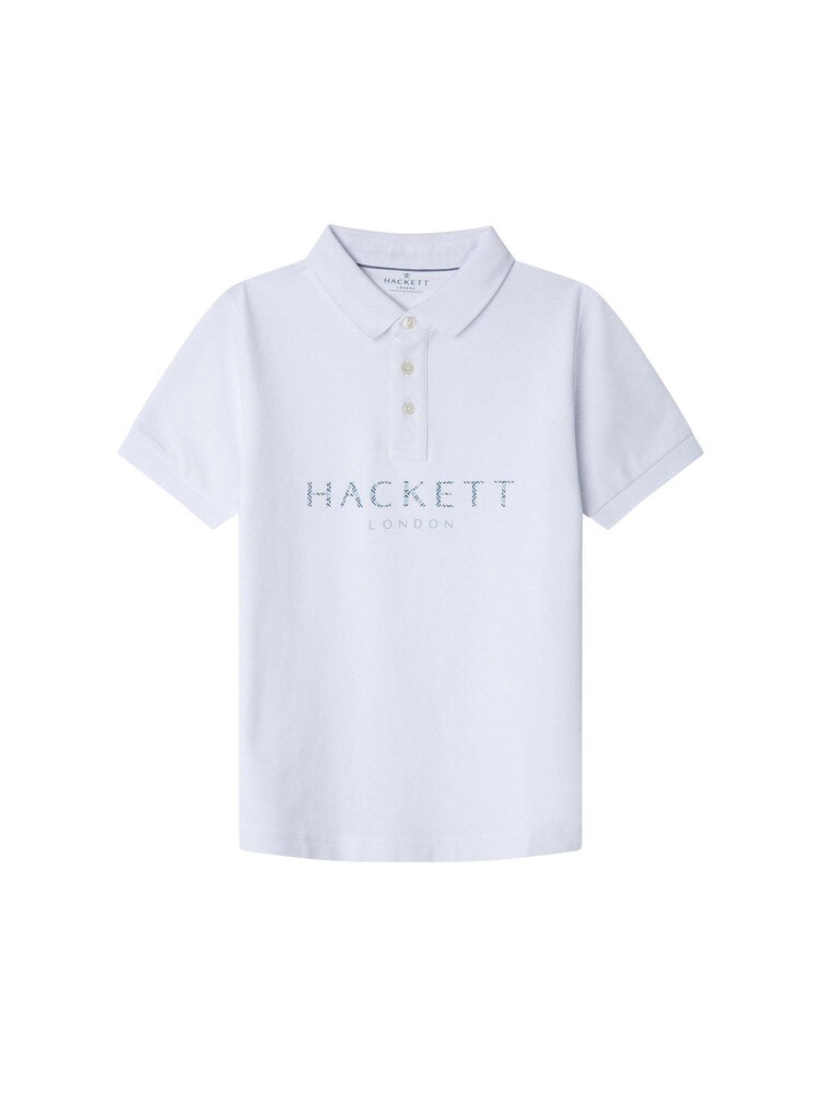 Hackett London Poloshirt Jungen Größe 98/104 hellblau / weiß