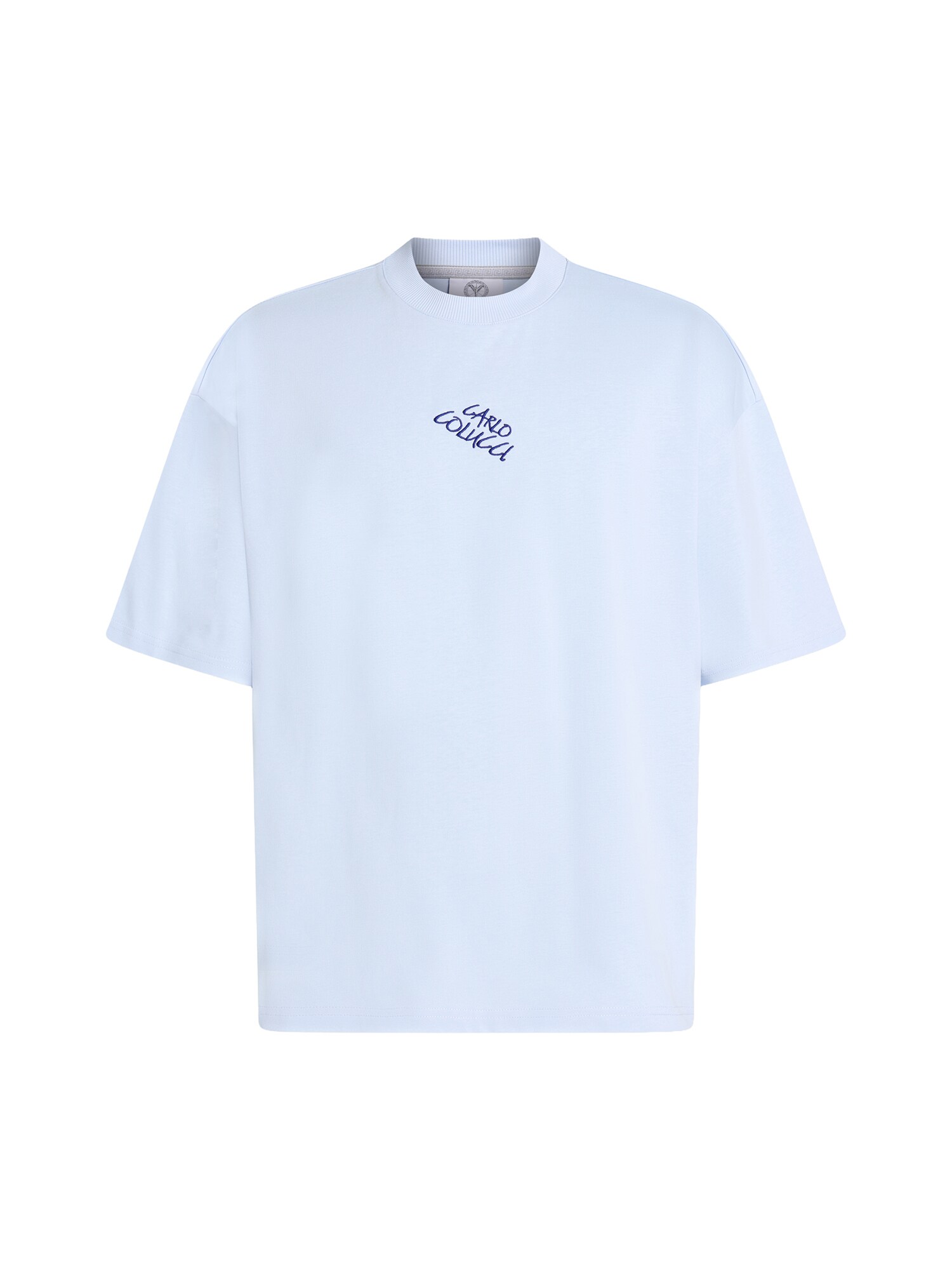 Carlo Colucci Tricou bleumarin / albastru regal / albastru deschis / alb