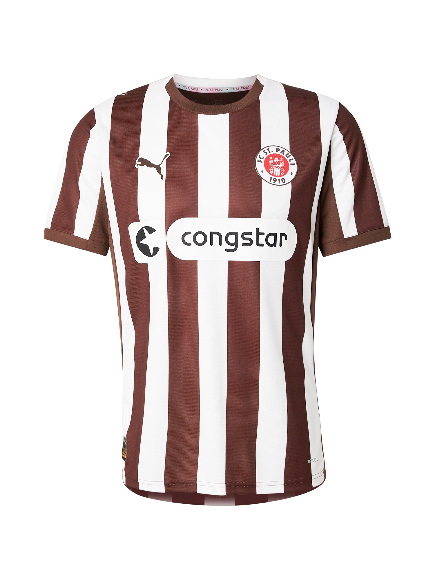 PUMA Mezek 'FC St. Pauli 25/26'  csokoládé / piros / fehér akciós termékkép 1