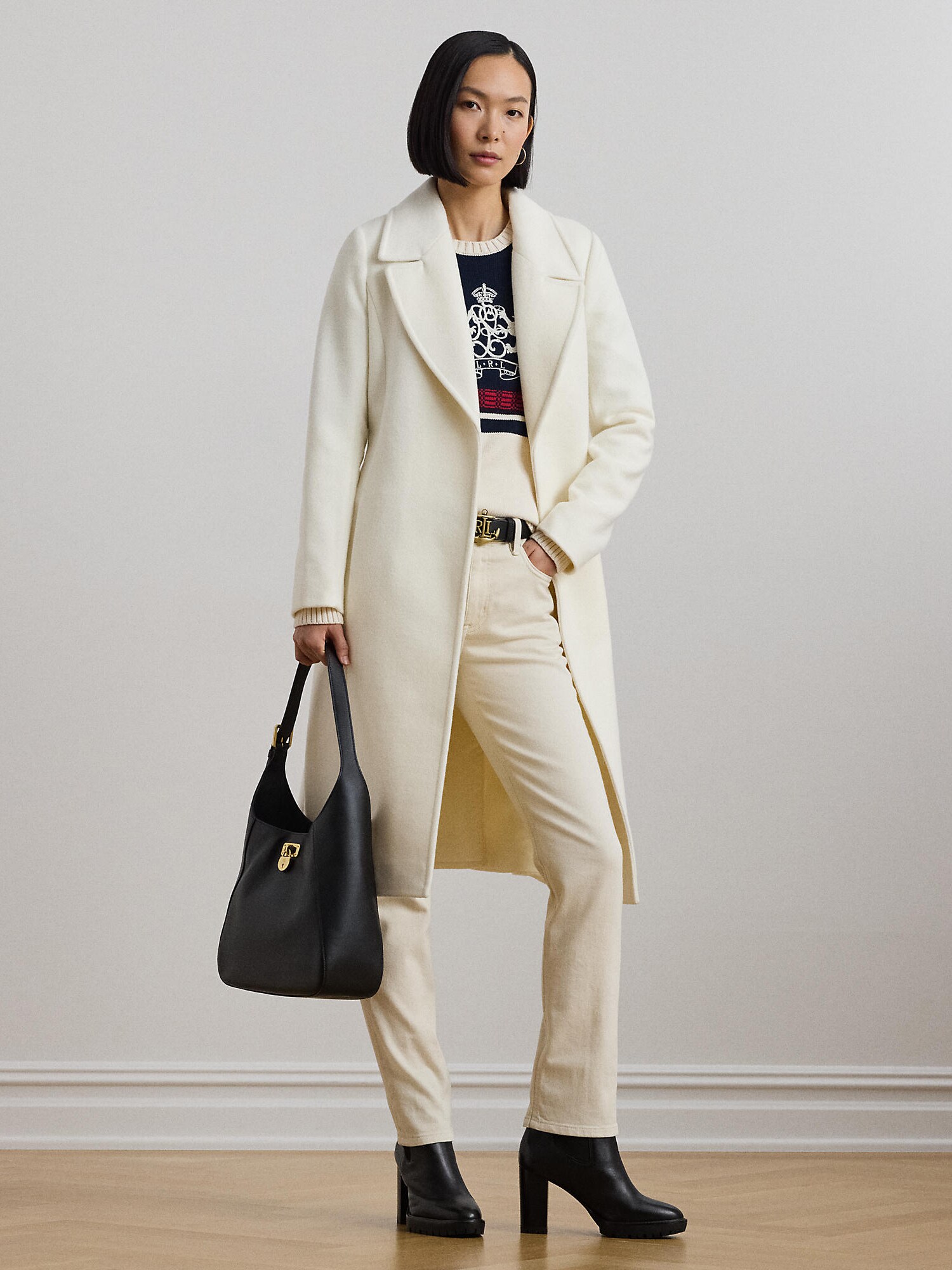 Lauren Ralph Lauren Abrigo de entretiempo  crema – imagen 4