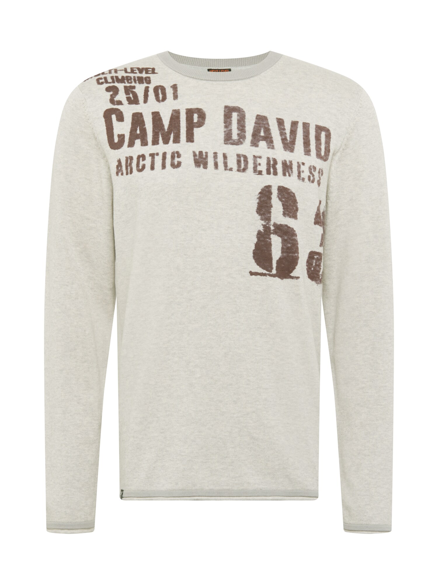 CAMP DAVID Megztinis  pilka / tamsiai ruda