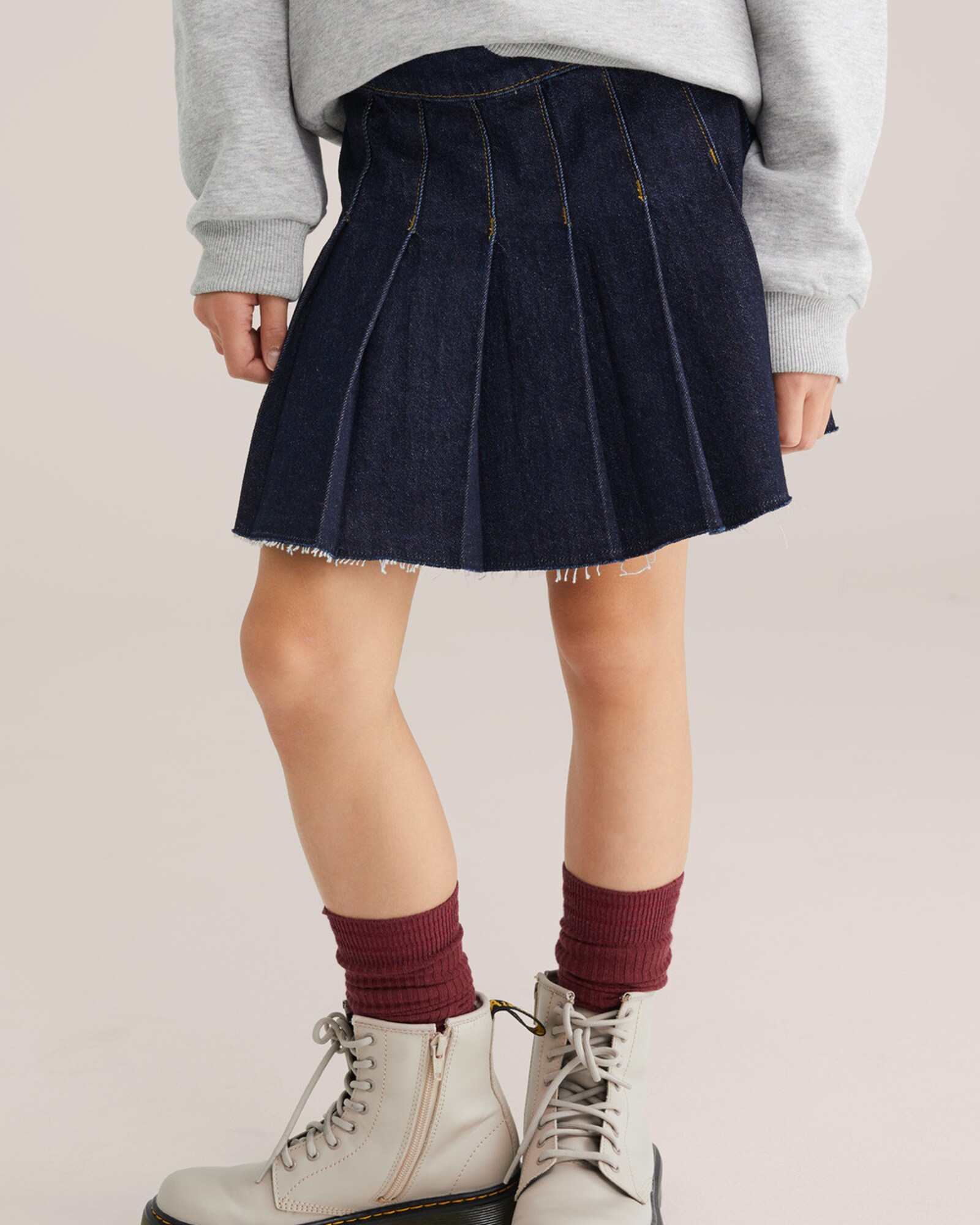 WE Fashion Sukňa tmavomodrá (obrázok 4)