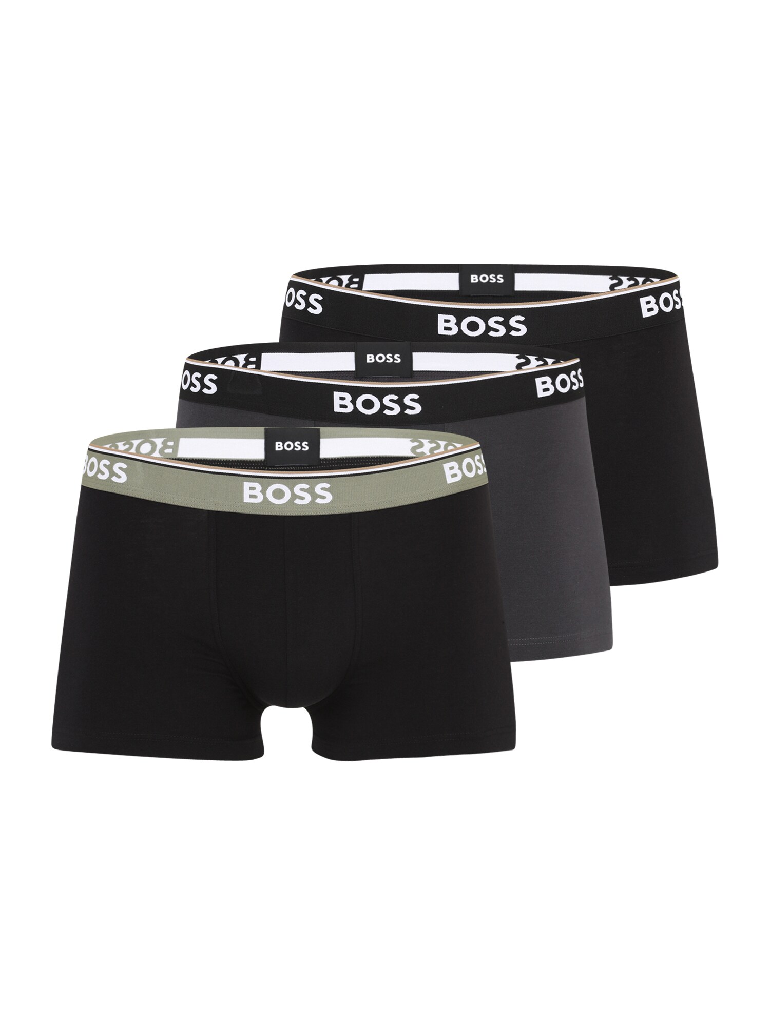 BOSS Boxeri Power  gri / oliv / negru