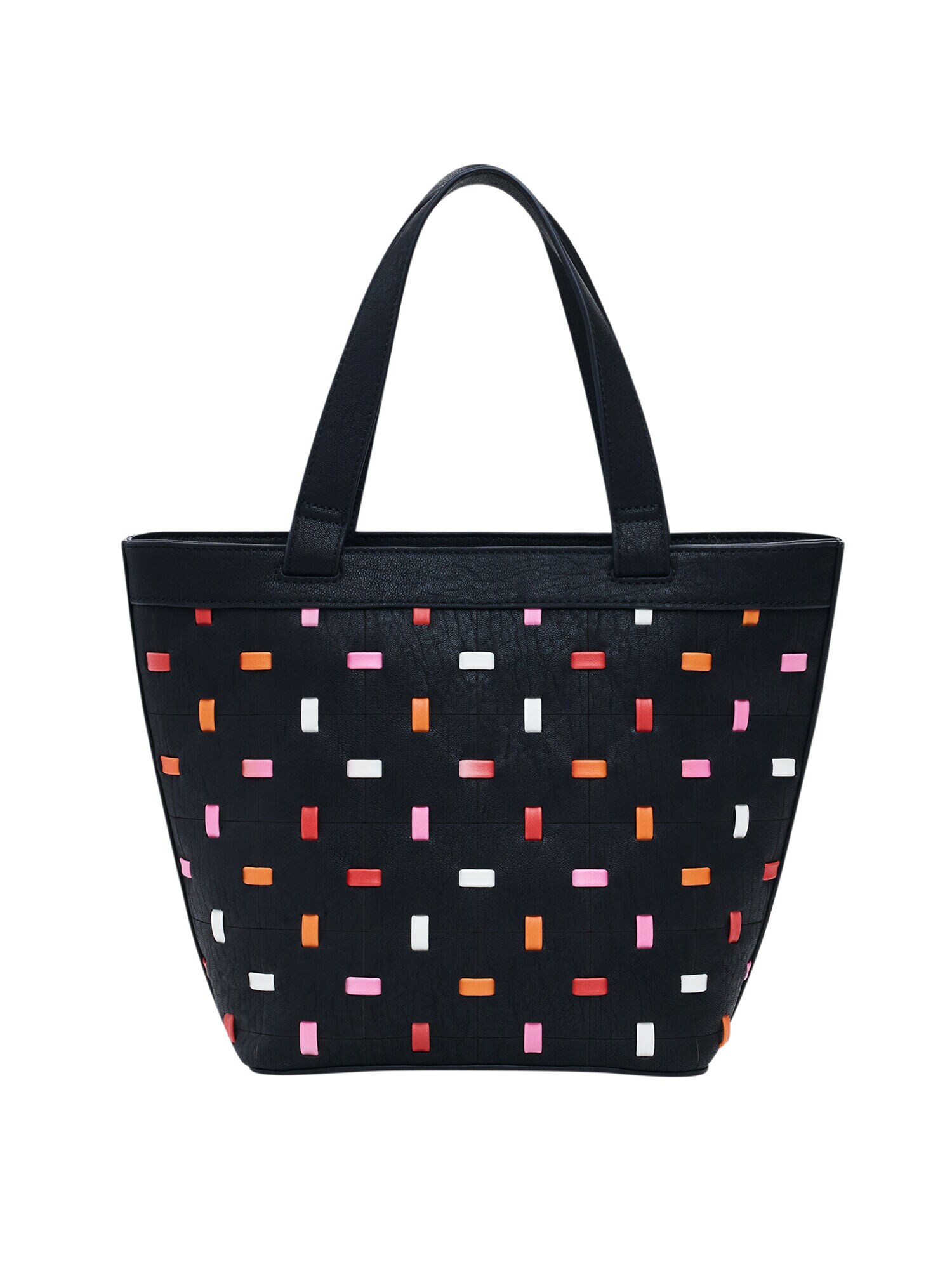 Desigual Shopper táska  narancs / rózsaszín / piros / fekete akciós termékkép 1