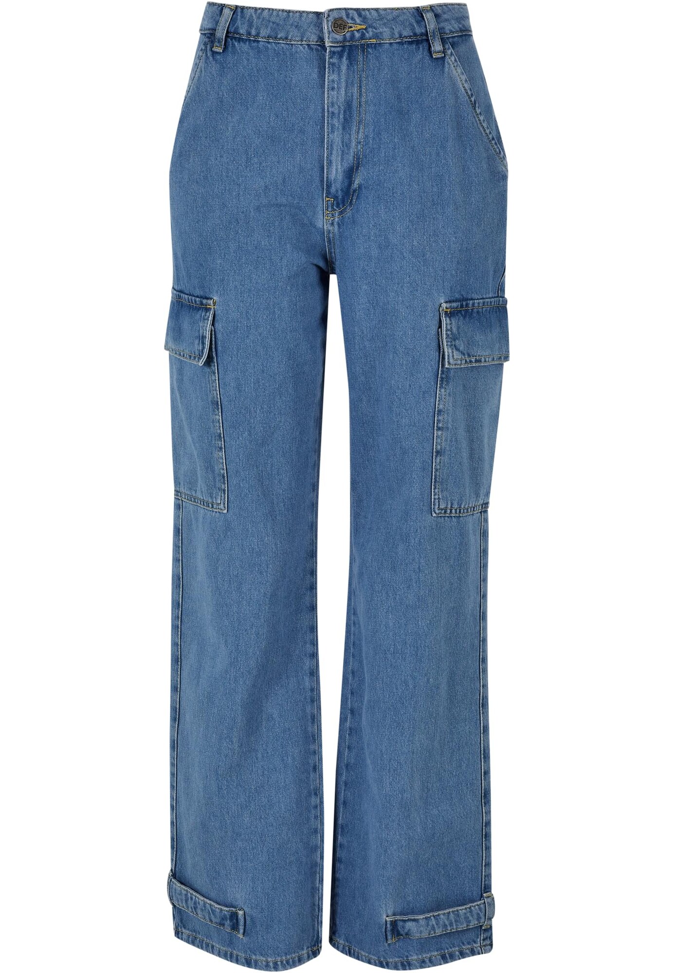 DEF Rifľové kapsáče  modrá denim