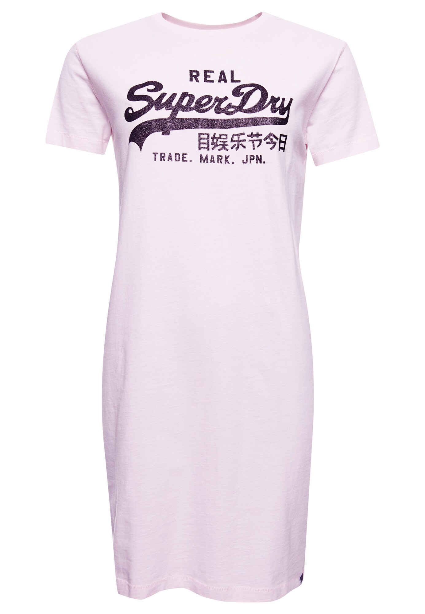 Superdry Suknelė  rožių spalva / tamsiai mėlyna jūros spalva