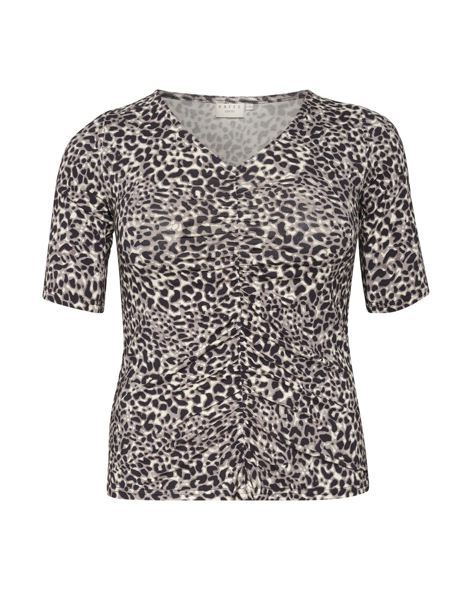 T-shirt 'Sevana' beige / khaki / svart