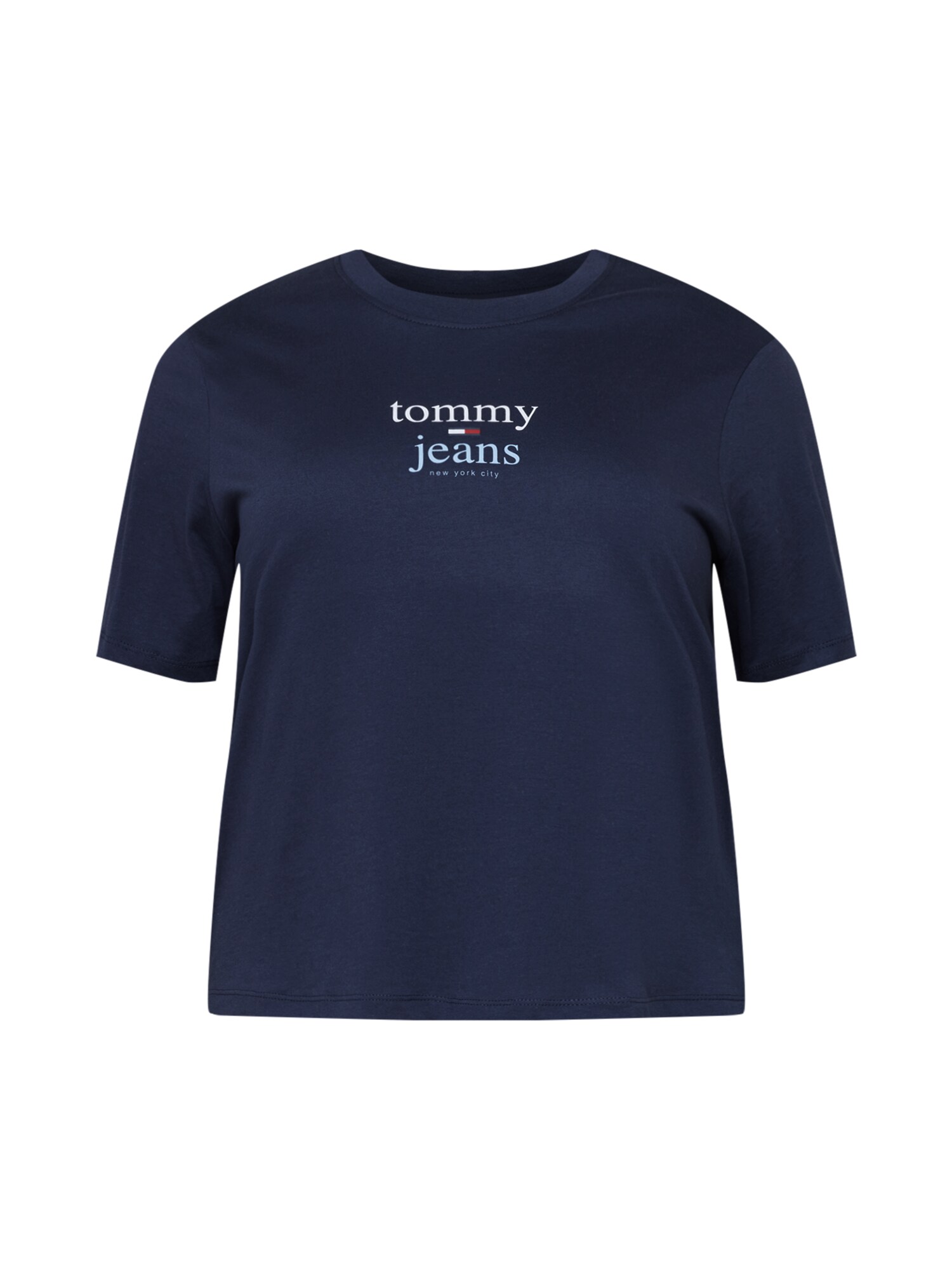 Tommy Jeans Curve Marškinėliai tamsiai mėlyna / šviesiai mėlyna / balta