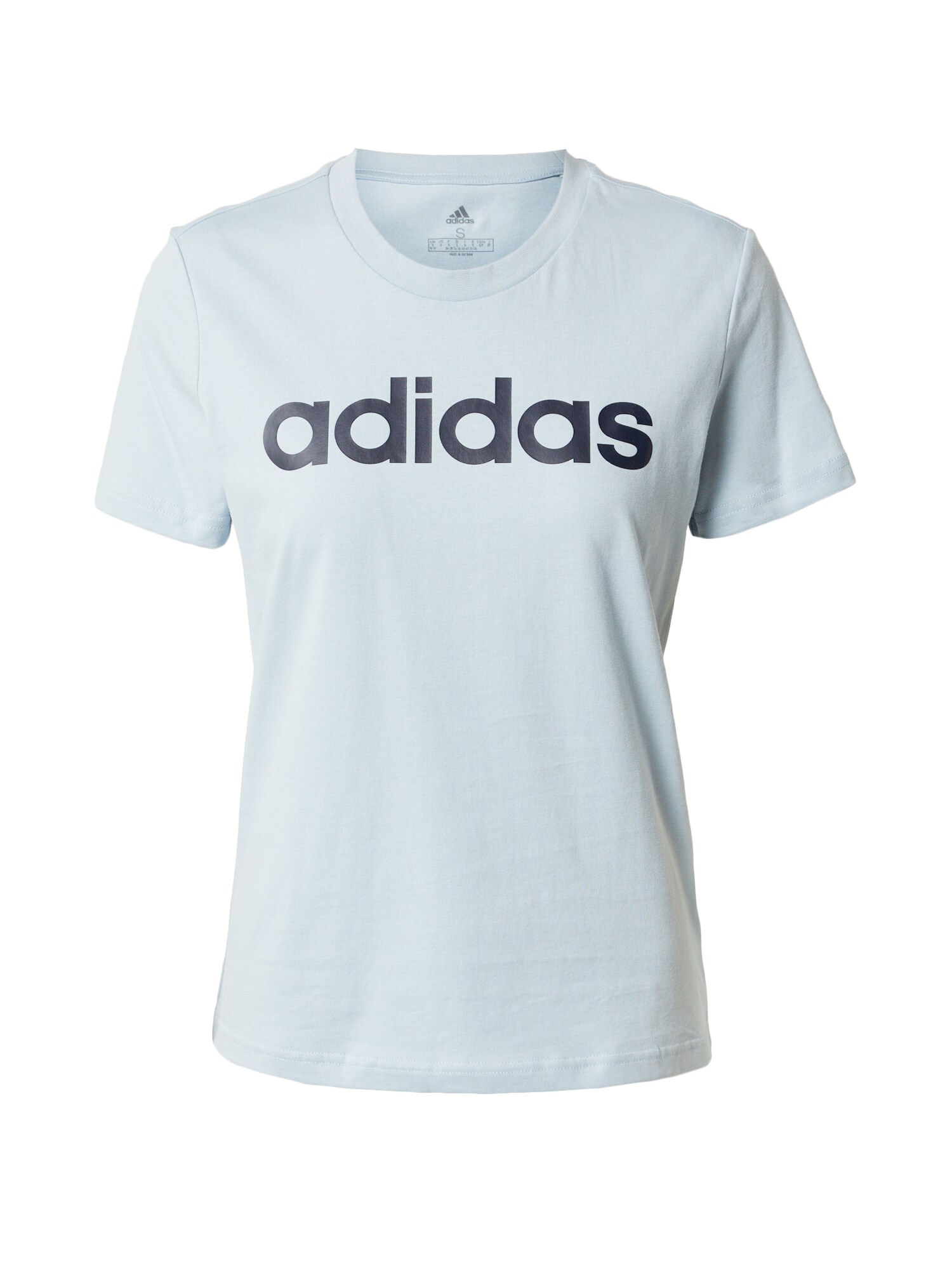 ADIDAS SPORTSWEAR Функционална тениска 'Essentials  Logo'  светлосиньо / черно