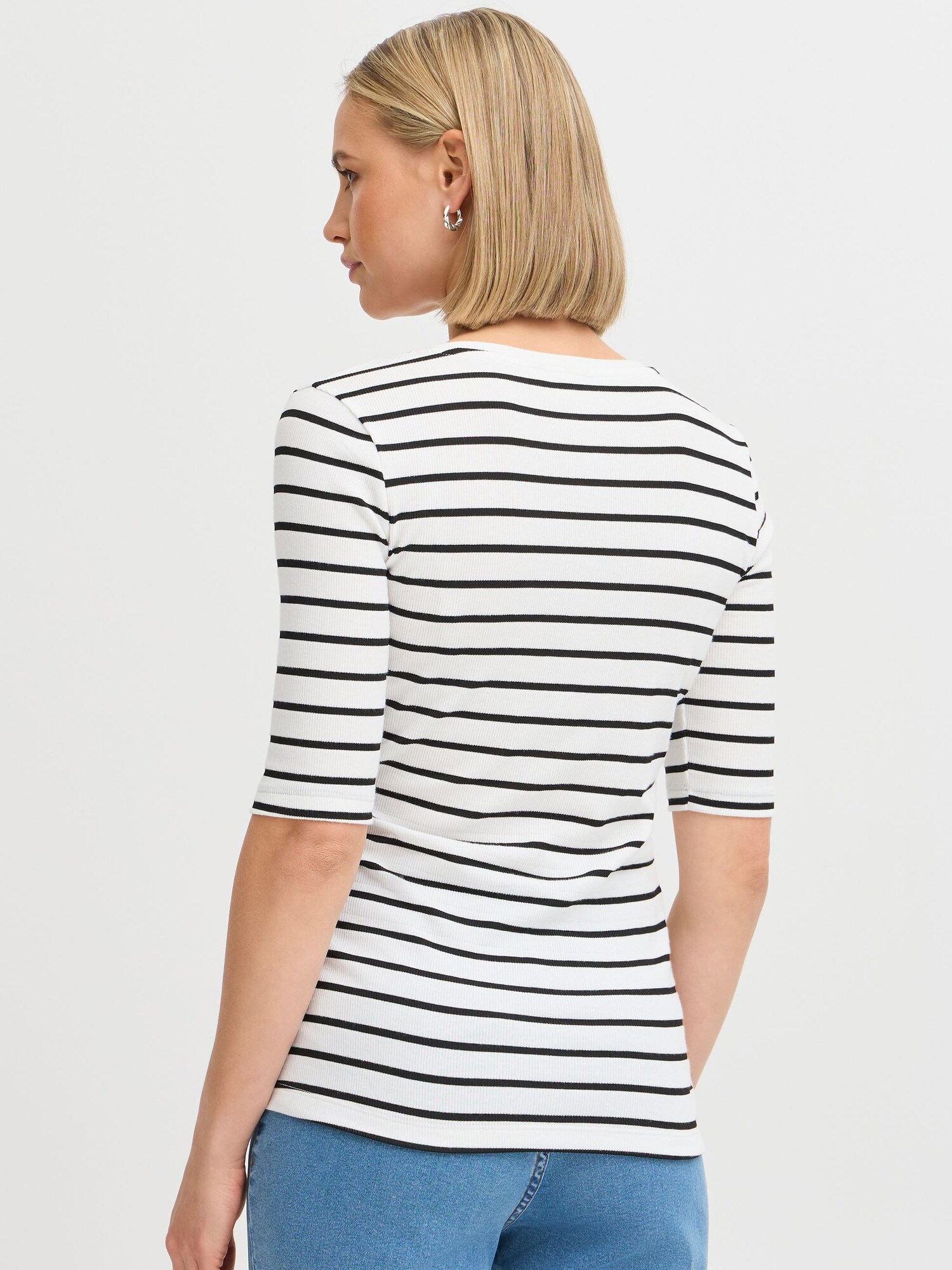 Thumbnail - Fransa Rundhalsshirt  FRHIZAMOND stripe