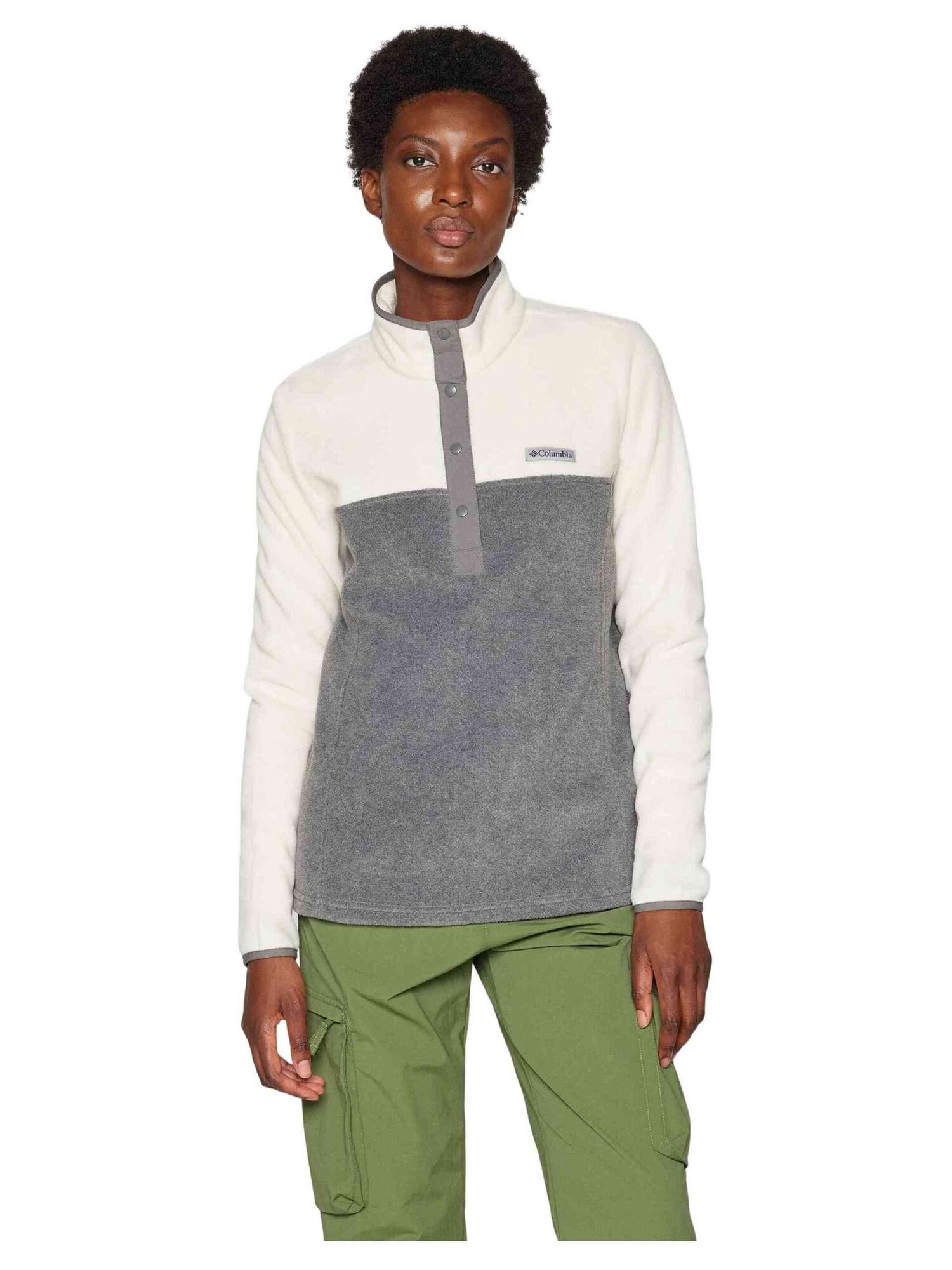 COLUMBIA Jersey deportivo 'Benton Springs' gris oscuro / blanco – imagen 1